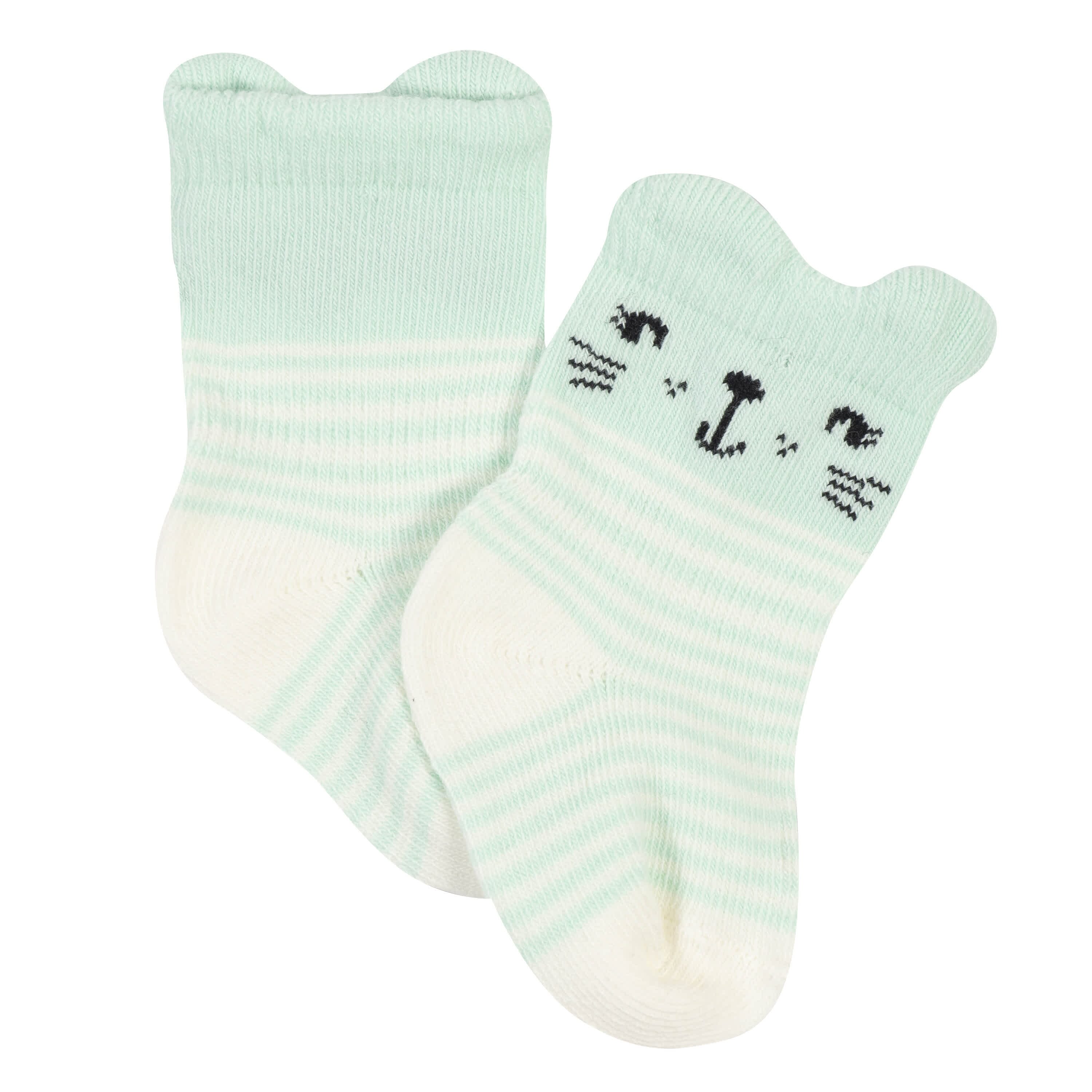 6-Pack Baby Girls Rainbow Wiggle Proof® Socks - Image 4