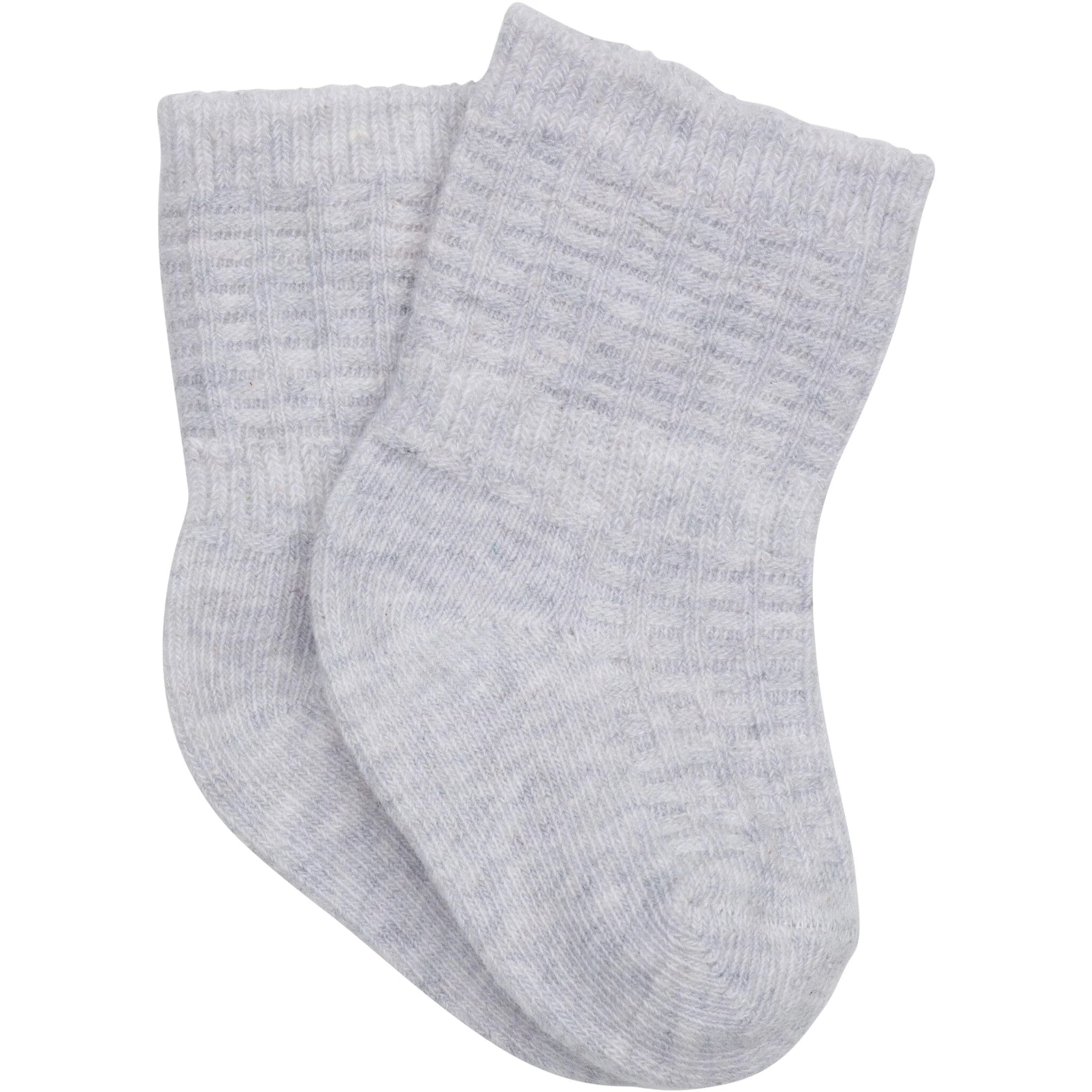 6-Pack Baby Neutral Grey Moons Wiggle Proof® Socks - Image 3