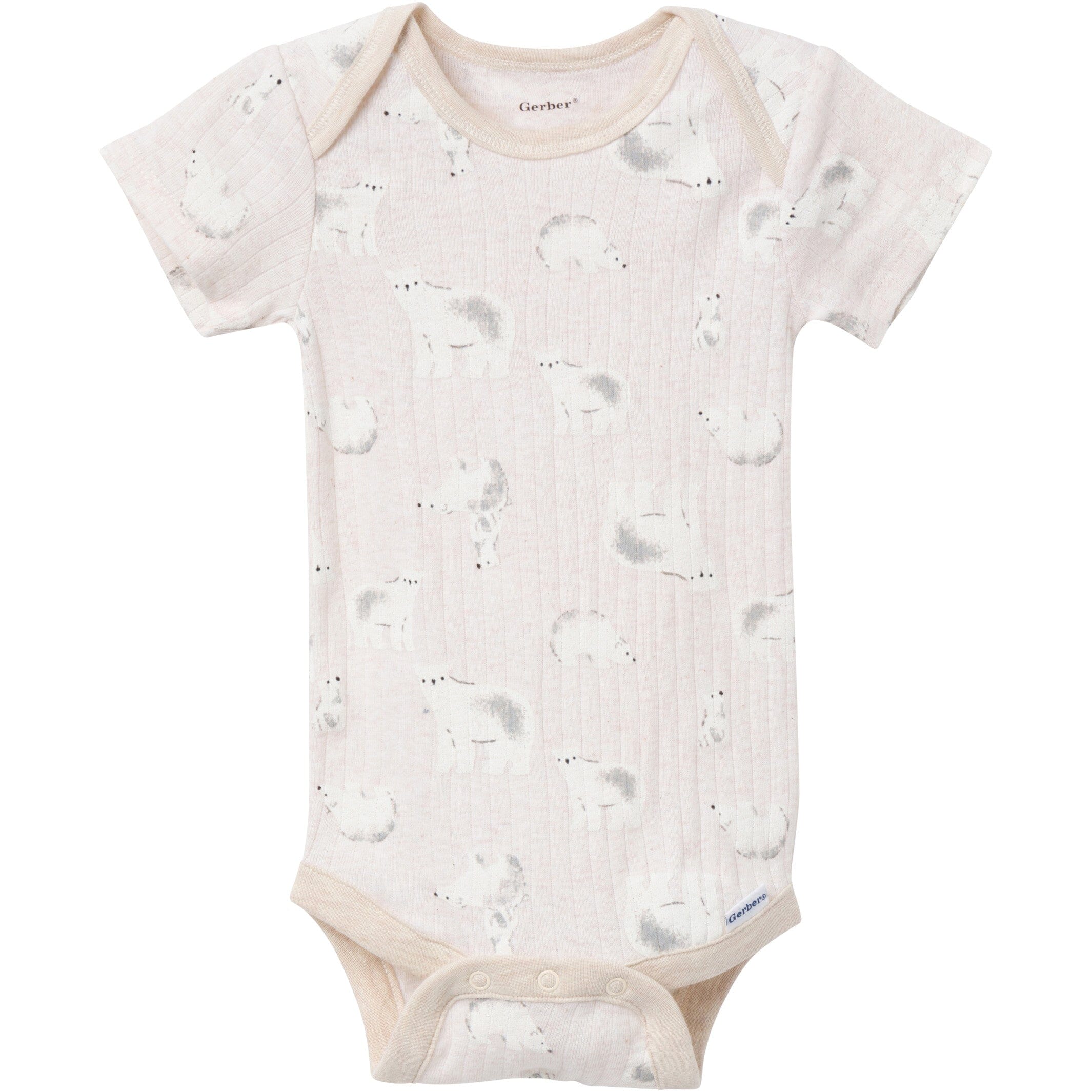 6-Pack Baby Neutral Polar Bear Bodysuits - Image 7