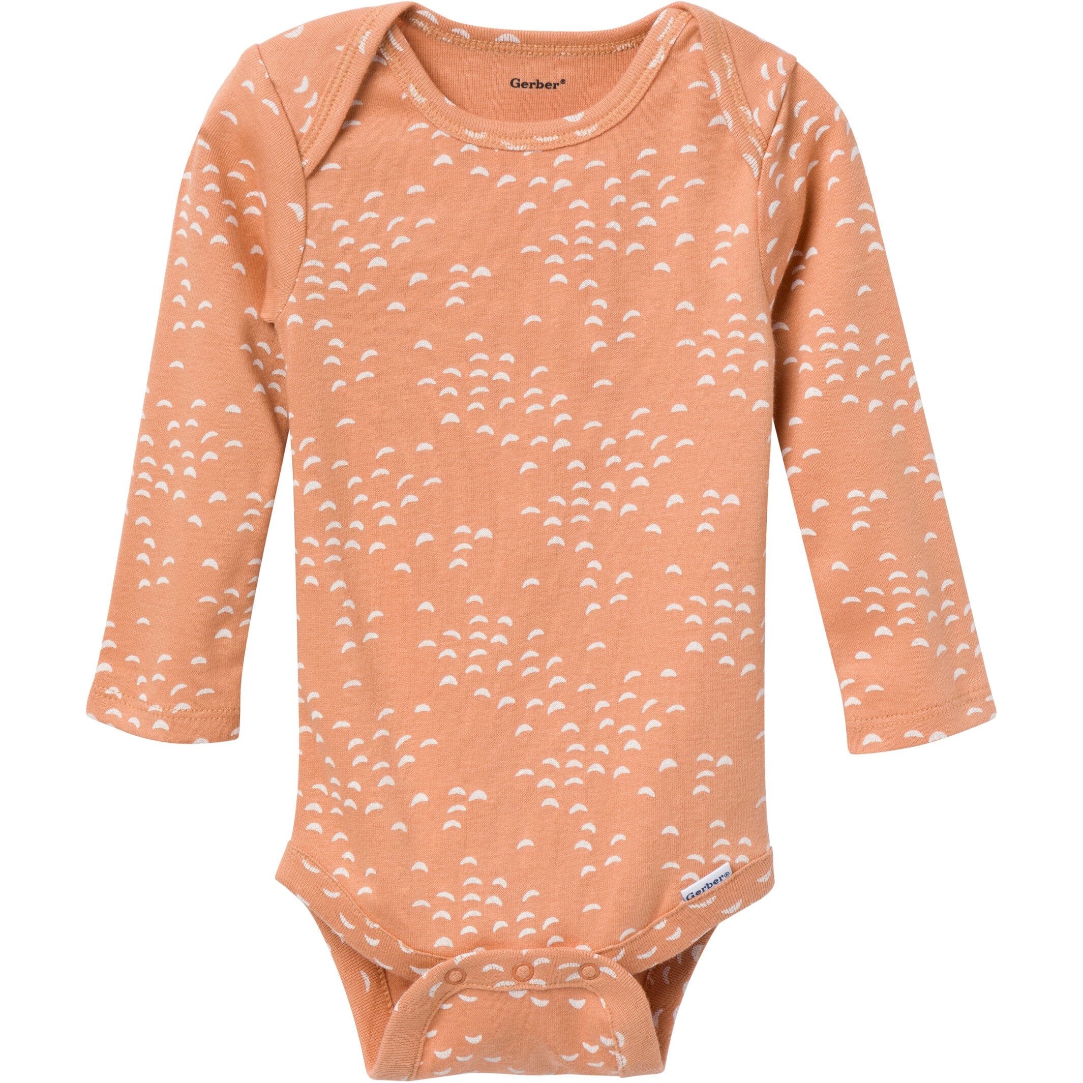 6-Pack Baby Neutral Tan Little Apples Bodysuits - Image 4