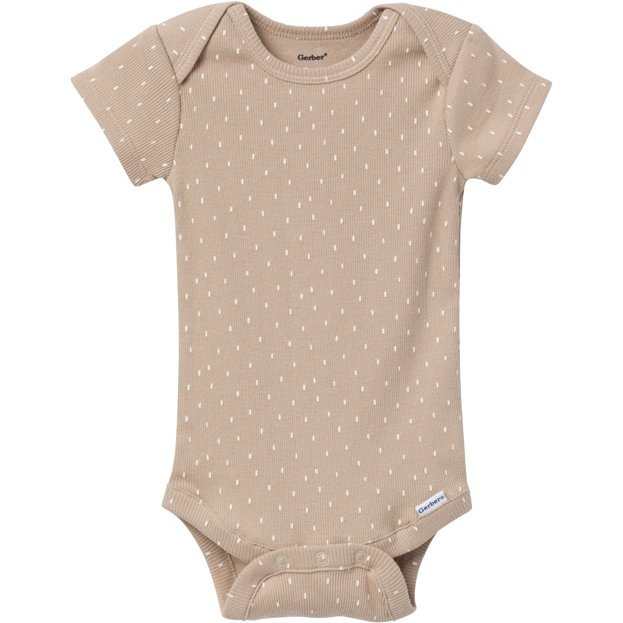 6-Pack Baby Neutral Tan Little Apples Bodysuits - Image 5