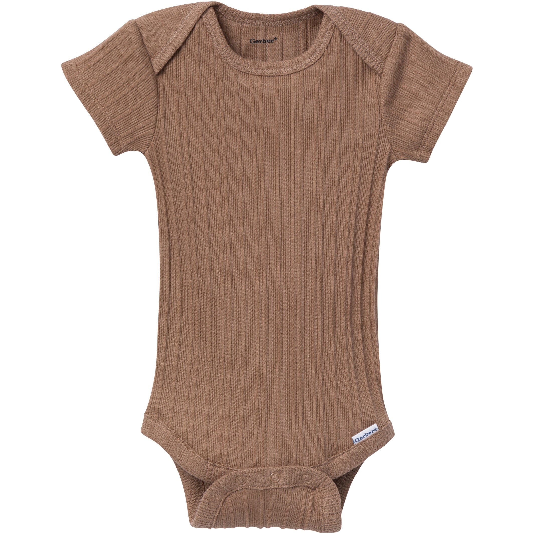 6-Pack Baby Neutral Tan Little Apples Bodysuits - Image 6