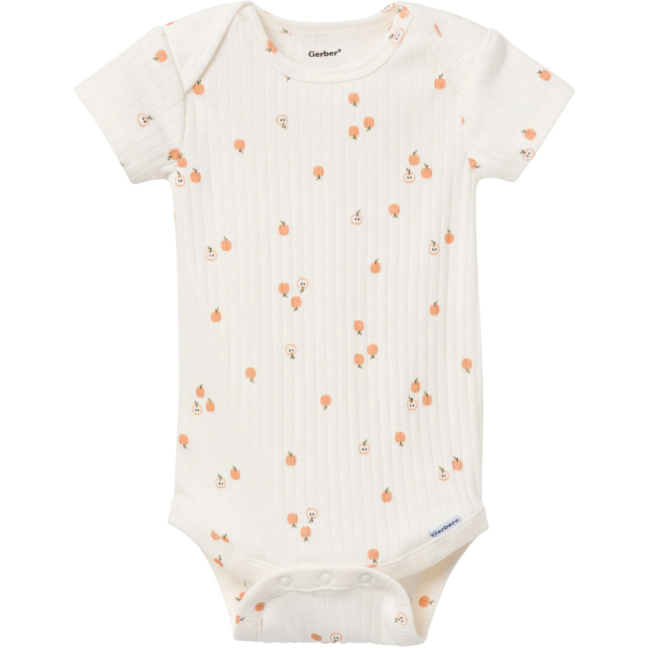 6-Pack Baby Neutral Tan Little Apples Bodysuits - Image 7