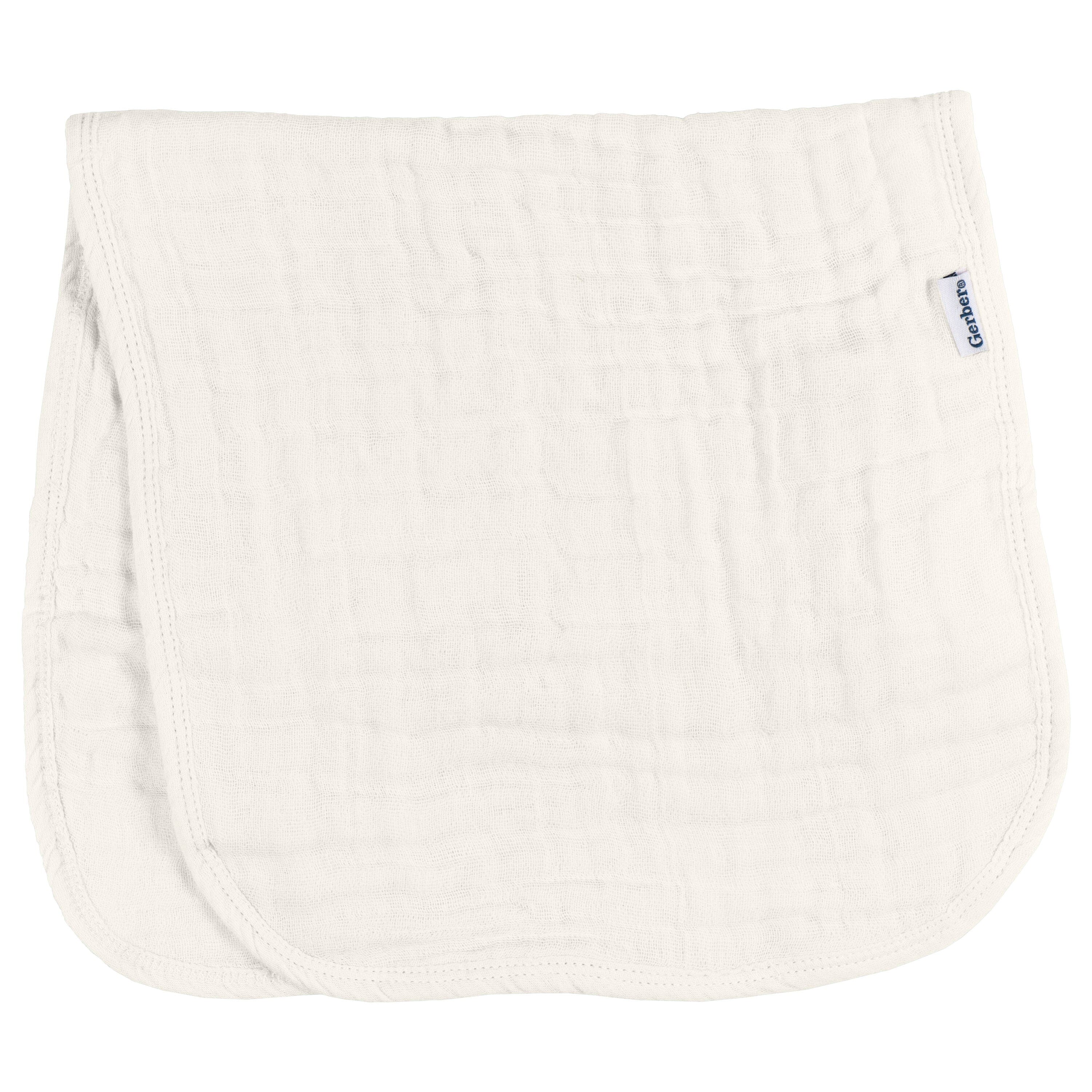 6-Pack Baby Neutral Vanilla Muslin Burp Cloths - Image 2