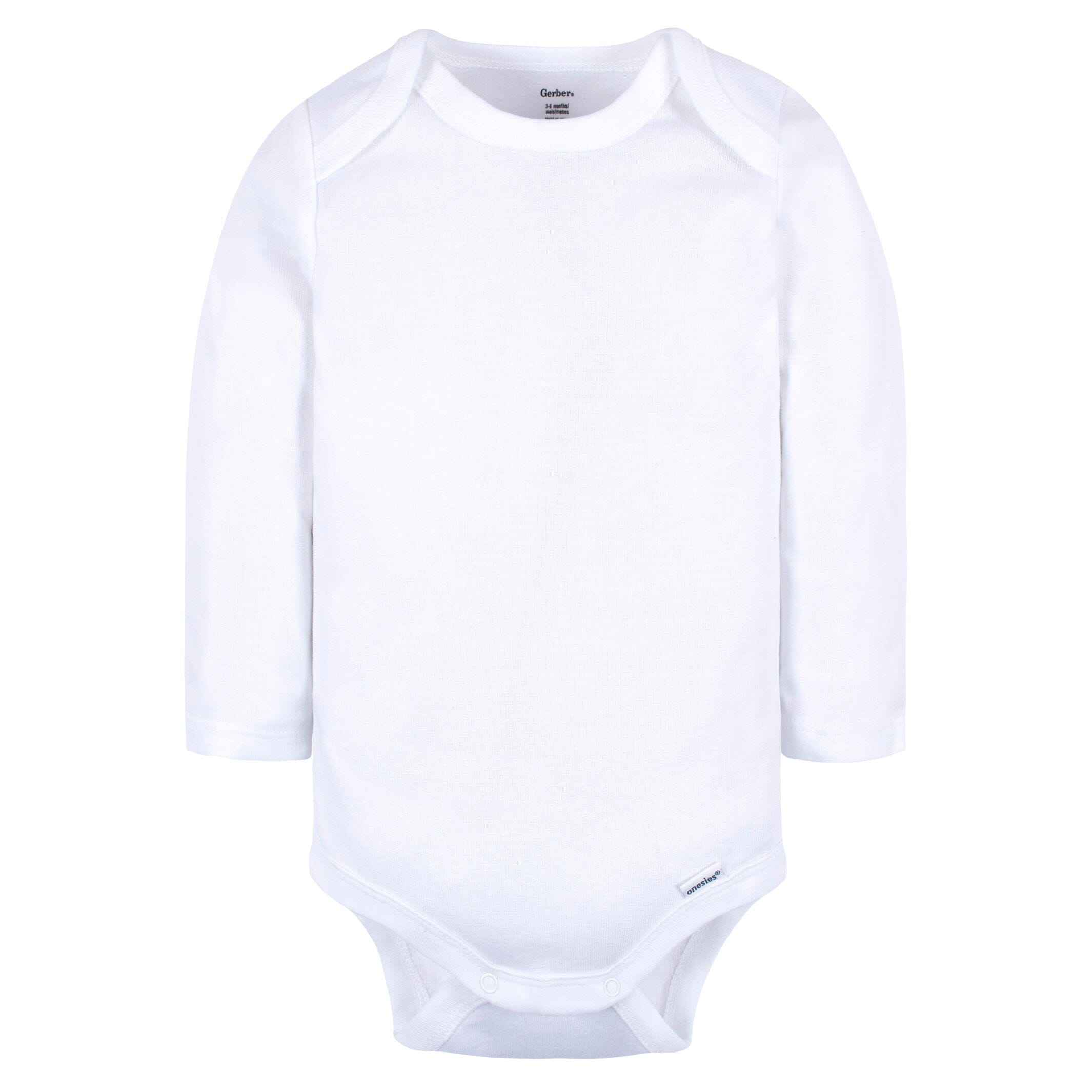 6-Pack Baby Neutral White, Gray, & Black Onesies® Bodysuits - Image 2
