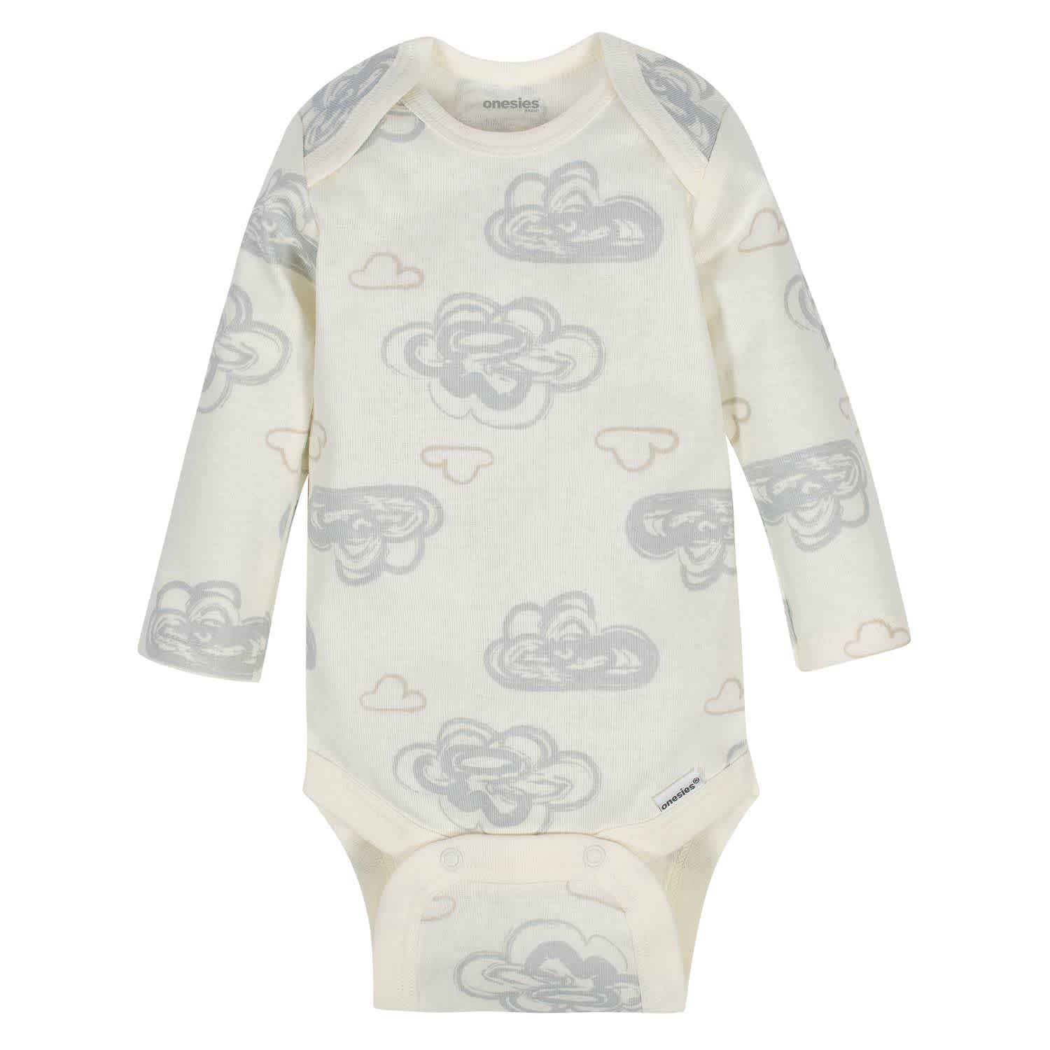 6-Pack Baby Neutral Words Long Sleeve Onesies® Brand Bodysuits - Image 6
