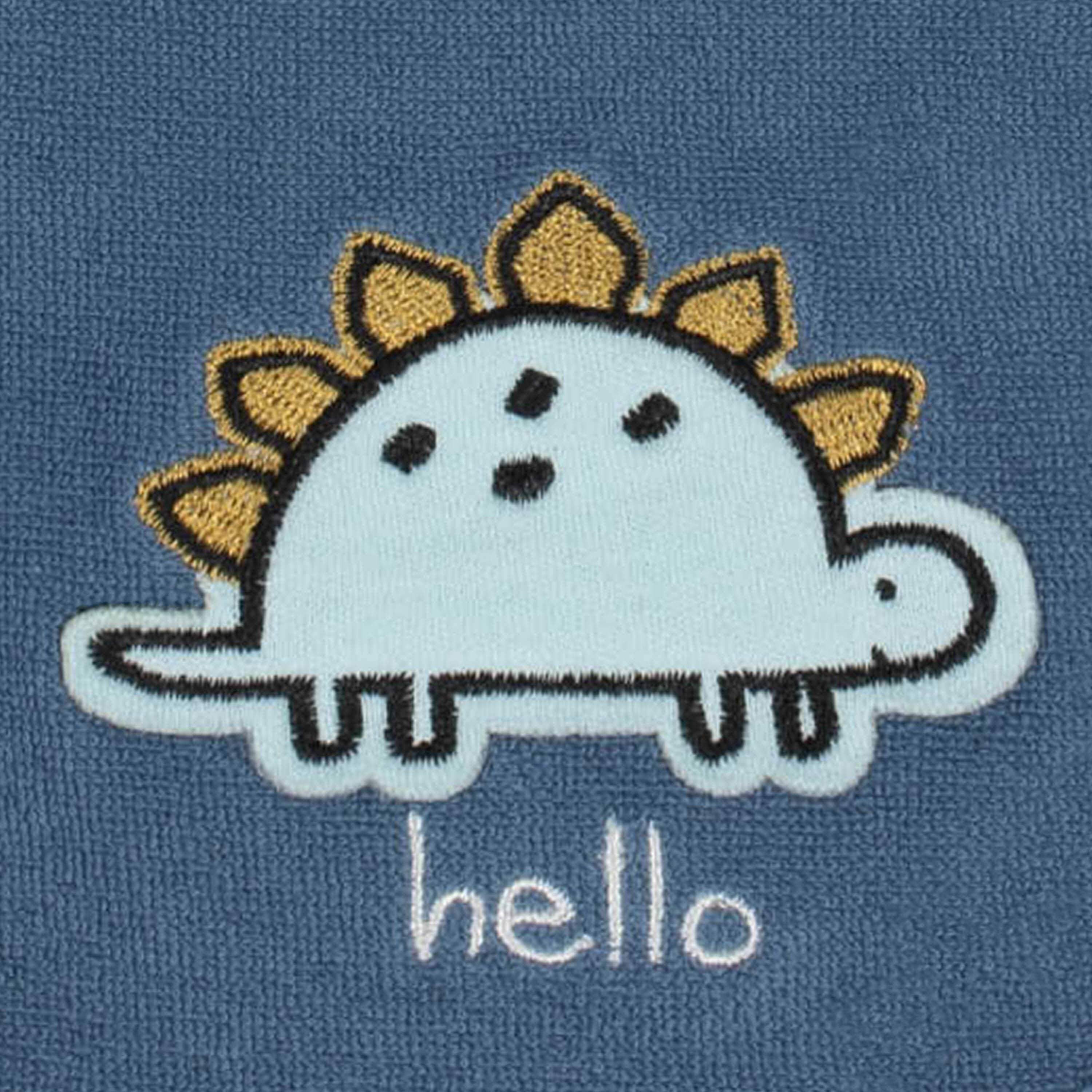 6-Piece Baby Boys Dino Terry Bibs & Burp Cloths Set - Image 6