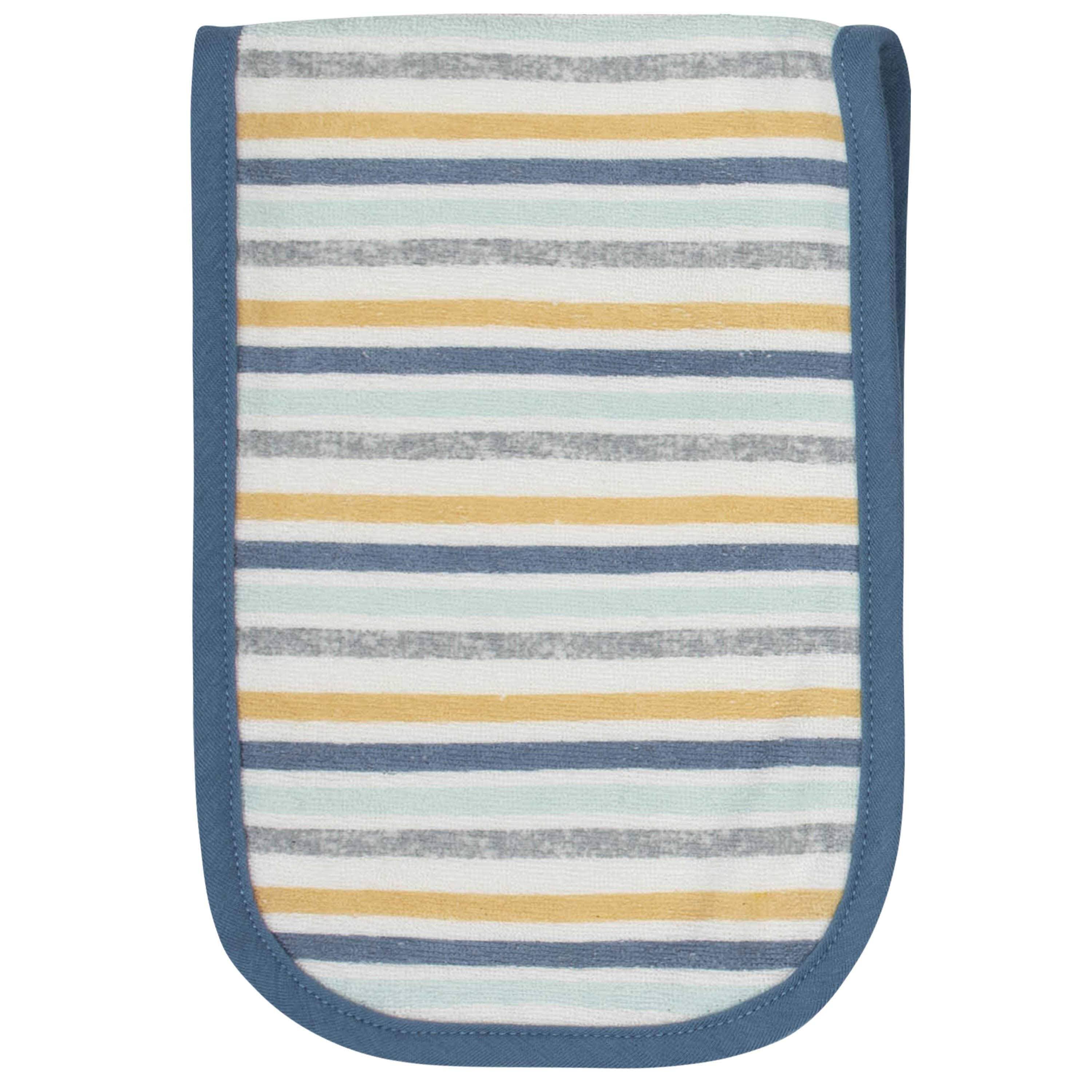 6-Piece Baby Boys Dino Terry Bibs & Burp Cloths Set - Image 7