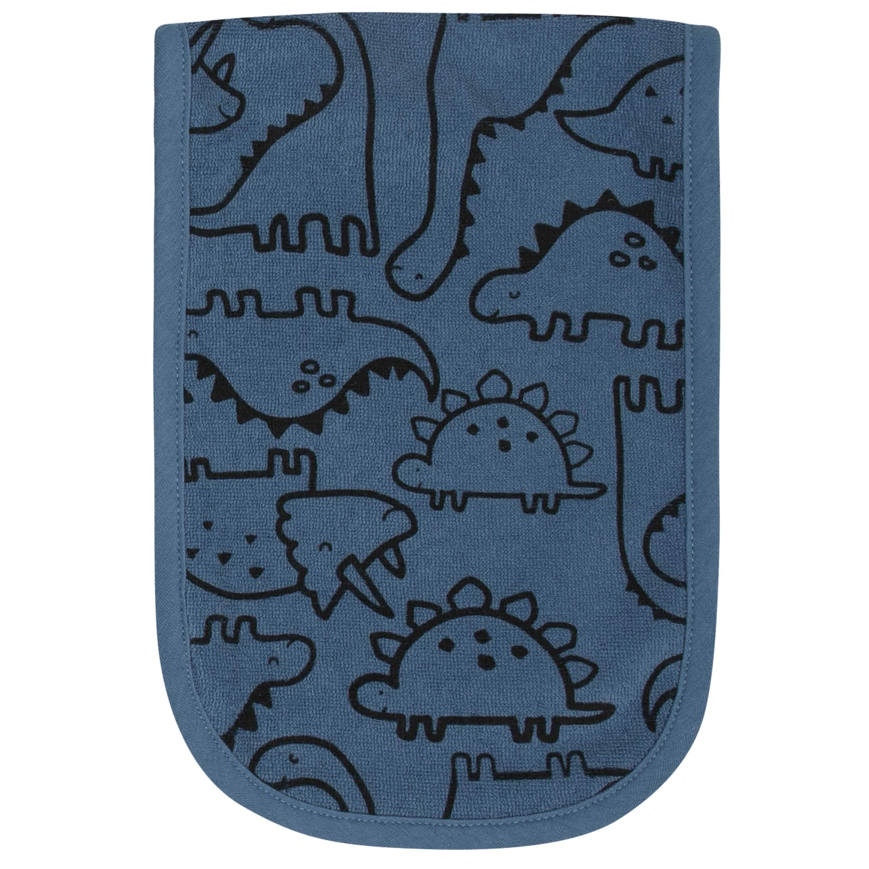 6-Piece Baby Boys Dino Terry Bibs & Burp Cloths Set - Image 8