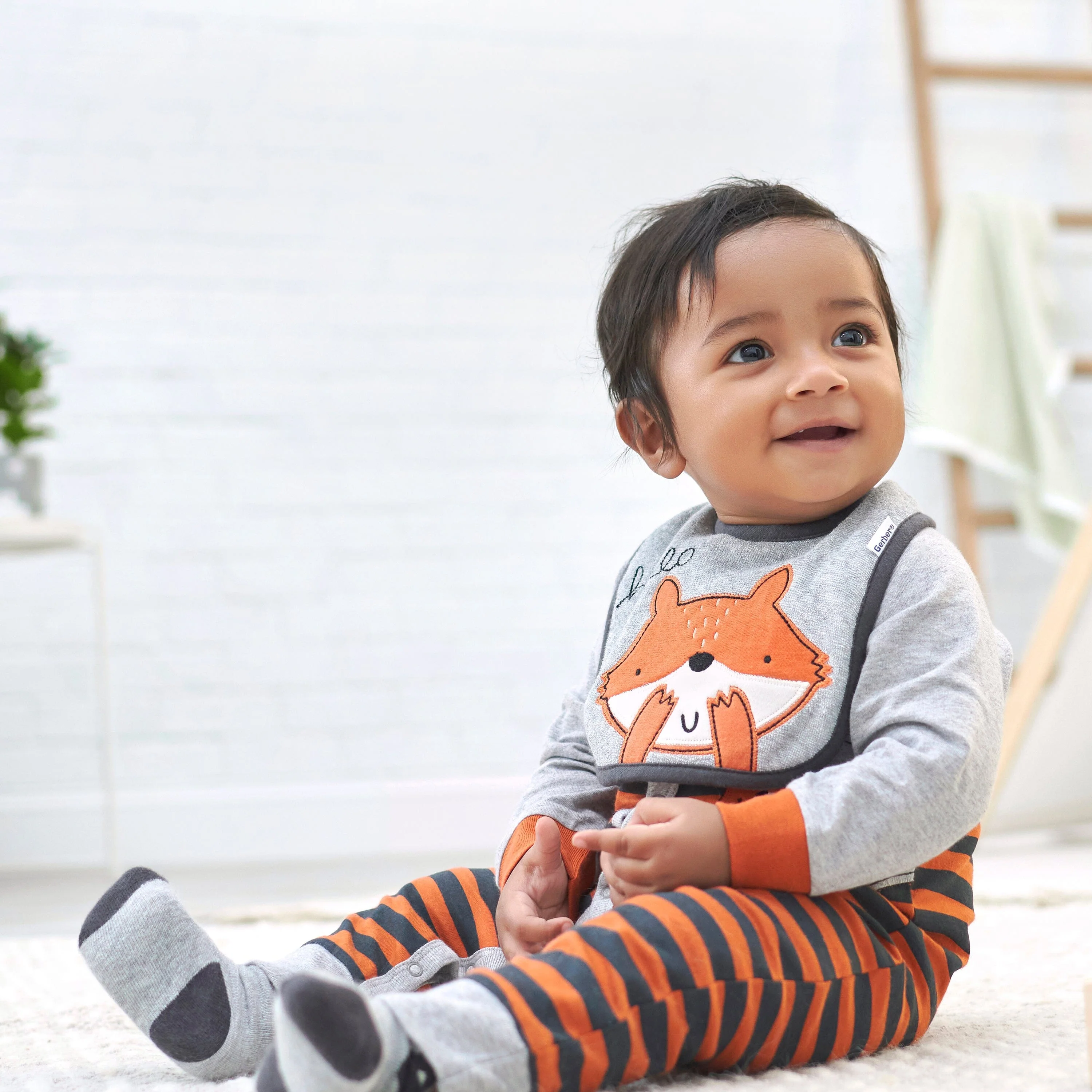 6-Piece Baby Boys Camping Bibs & Burp Cloths Set - Image 2