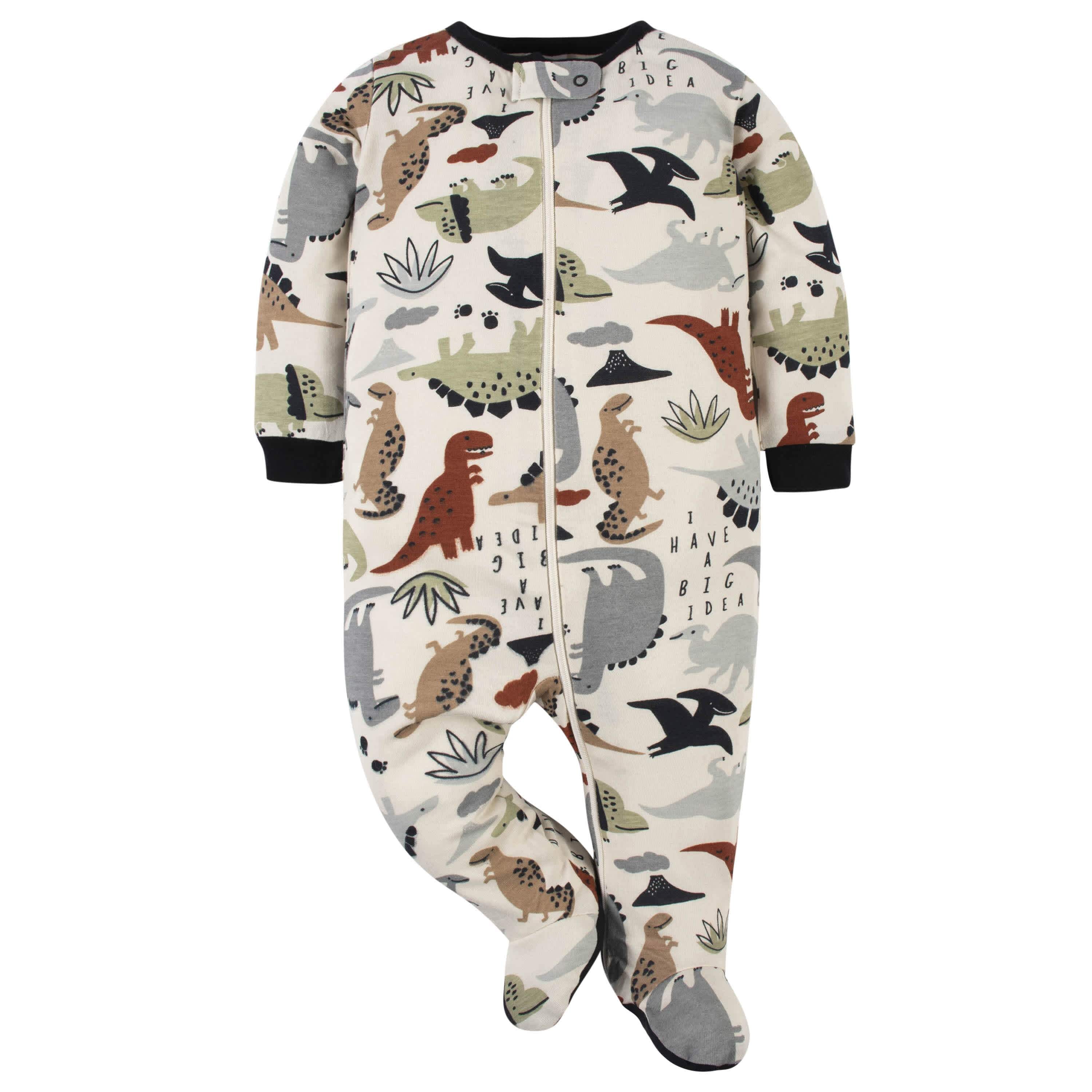 6-Piece Baby Boys Dino OnesiesĀ® Bodysuit and Sleep 'N Play Set - Image 9