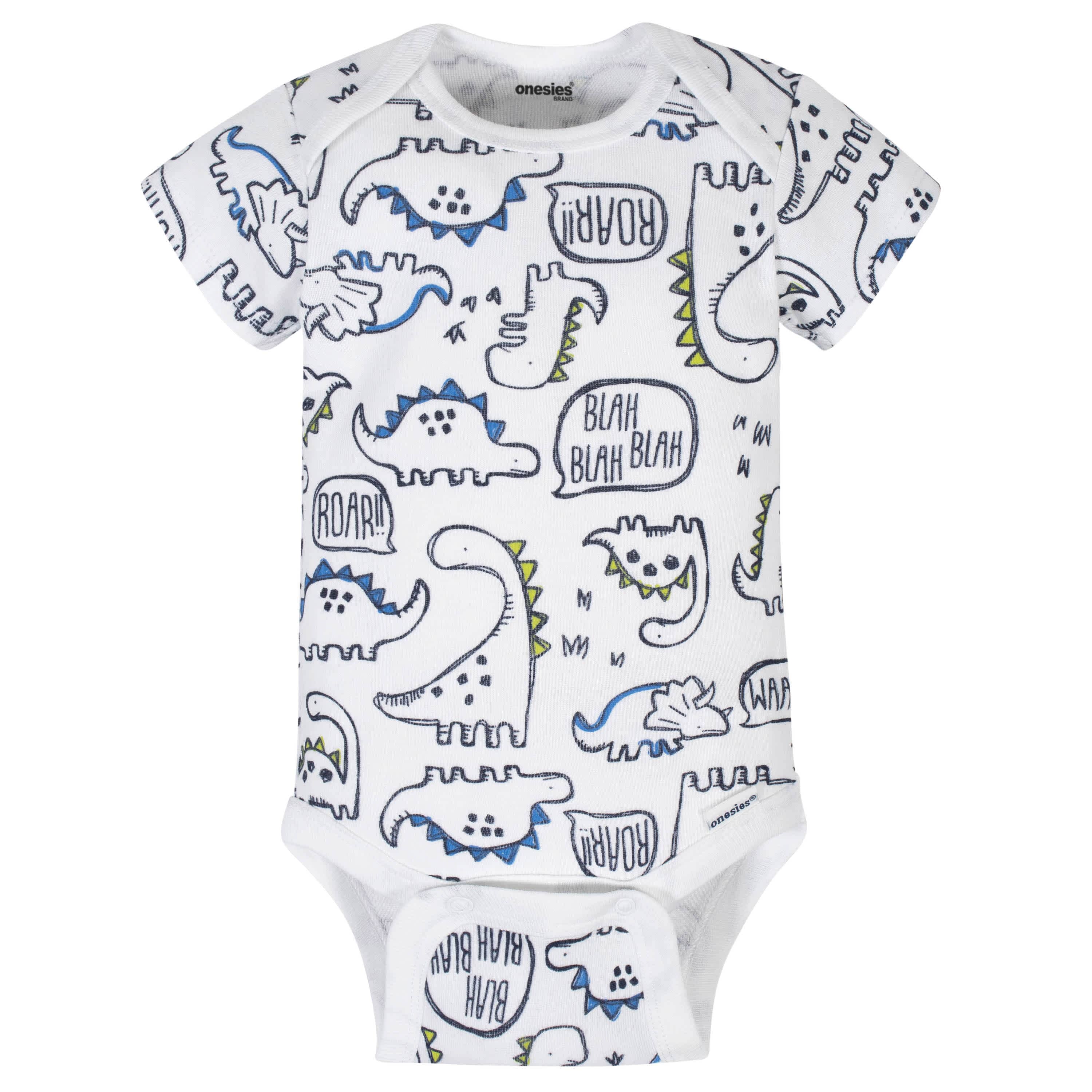 6-Piece Baby Boys Dino Onesies® Brand Bodysuits & Pants Set - Image 4
