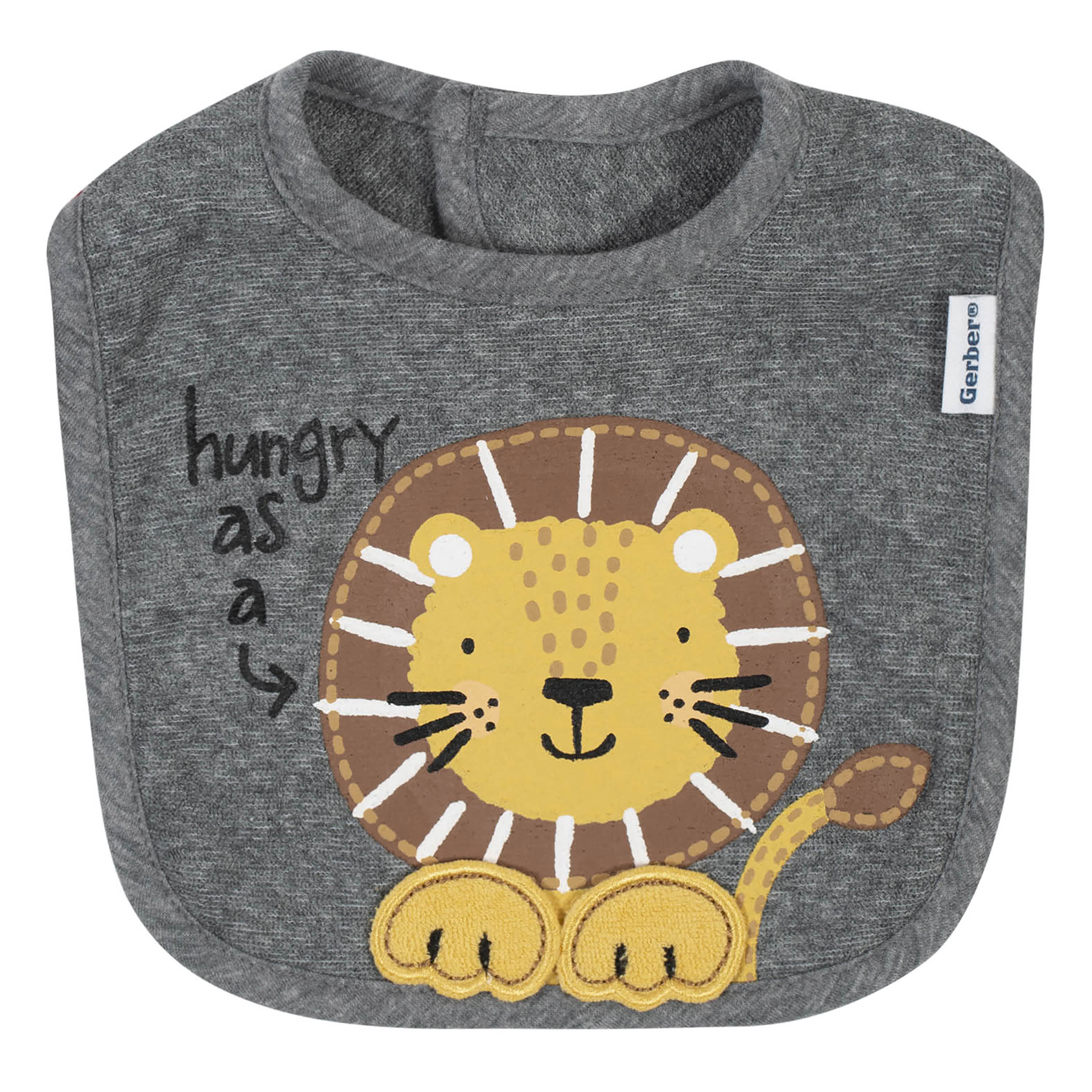 6-Piece Baby Boys Lion Bibs & Burp Cloths Set - Image 2