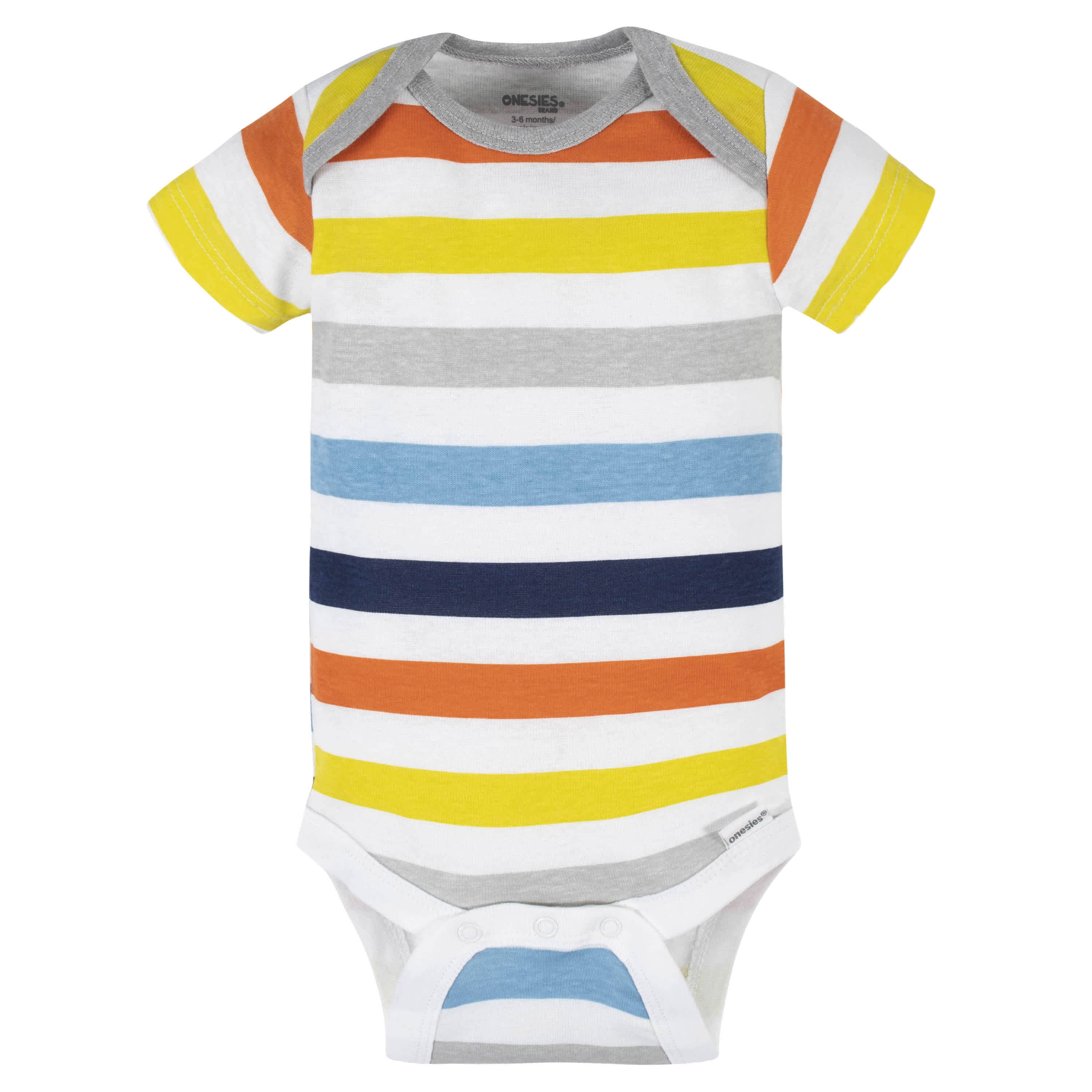 6-Piece Baby Boys Stripes OnesiesĀ® Brand Bodysuits & Sleep 'n Plays Set - Image 5