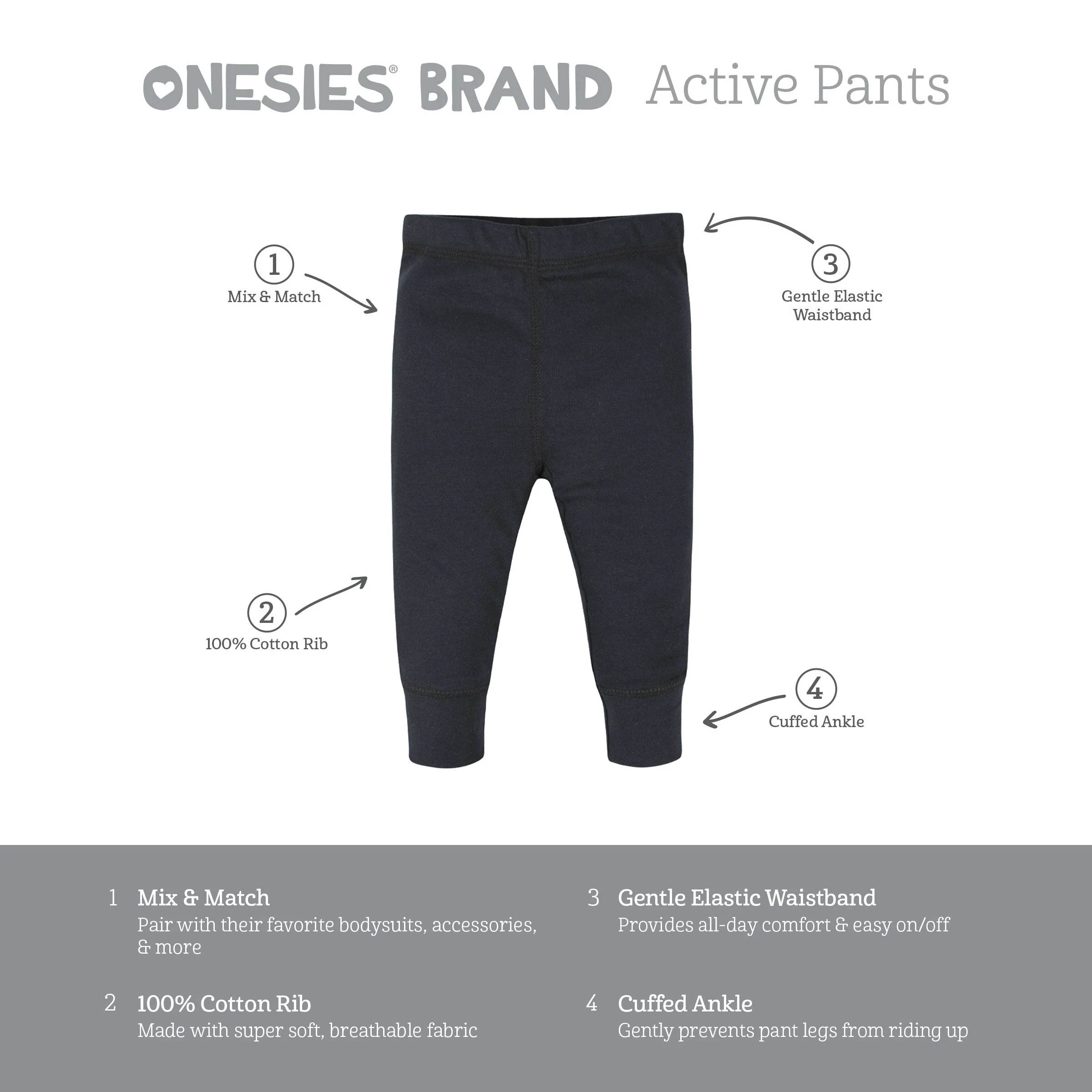 6-Piece Baby Boys Wild Onesies® Brand Bodysuits & Pants Set - Image 11