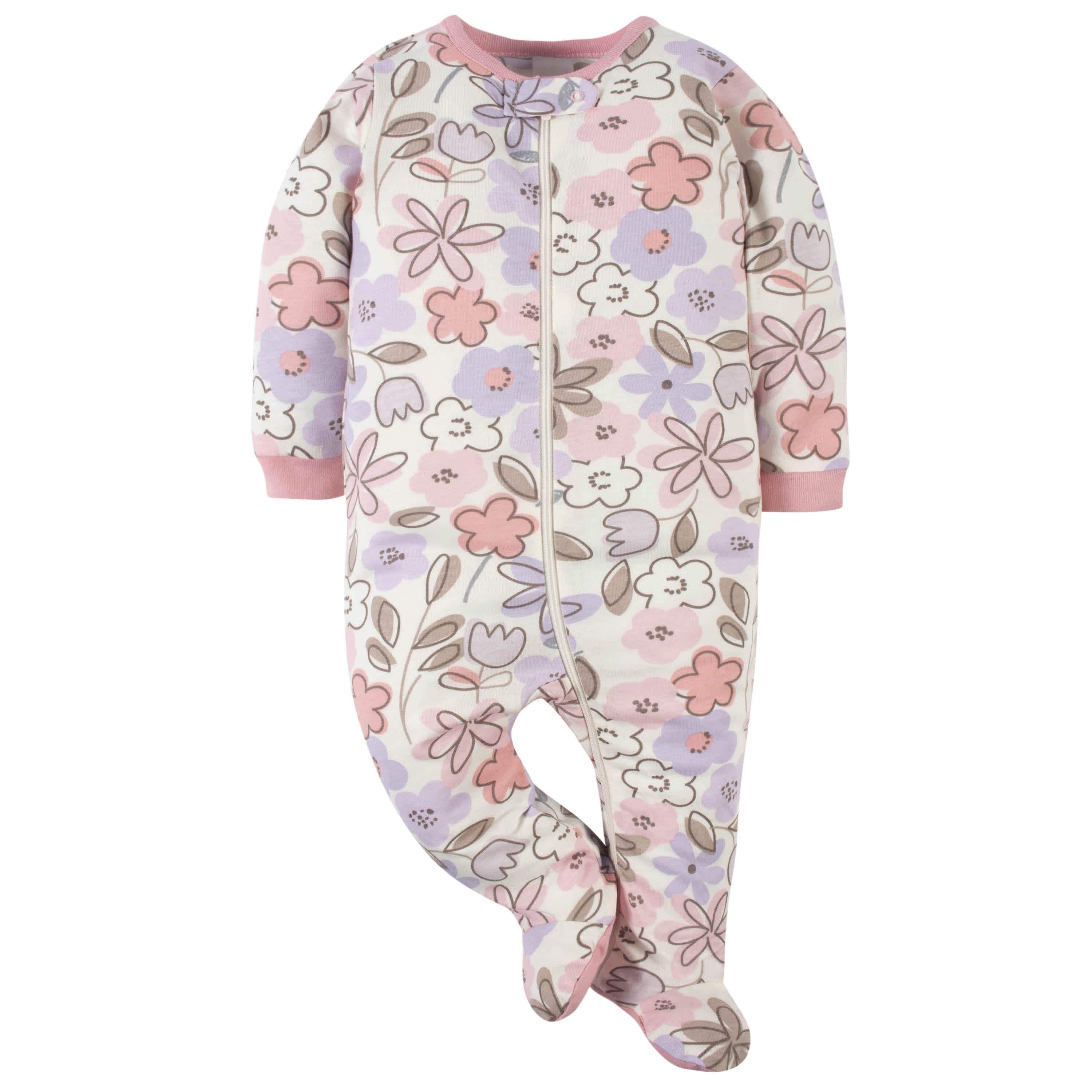 6-Piece Baby Girls Bunny Ballerina OnesiesĀ® Bodysuit and Sleep 'N Play Set - Image 7