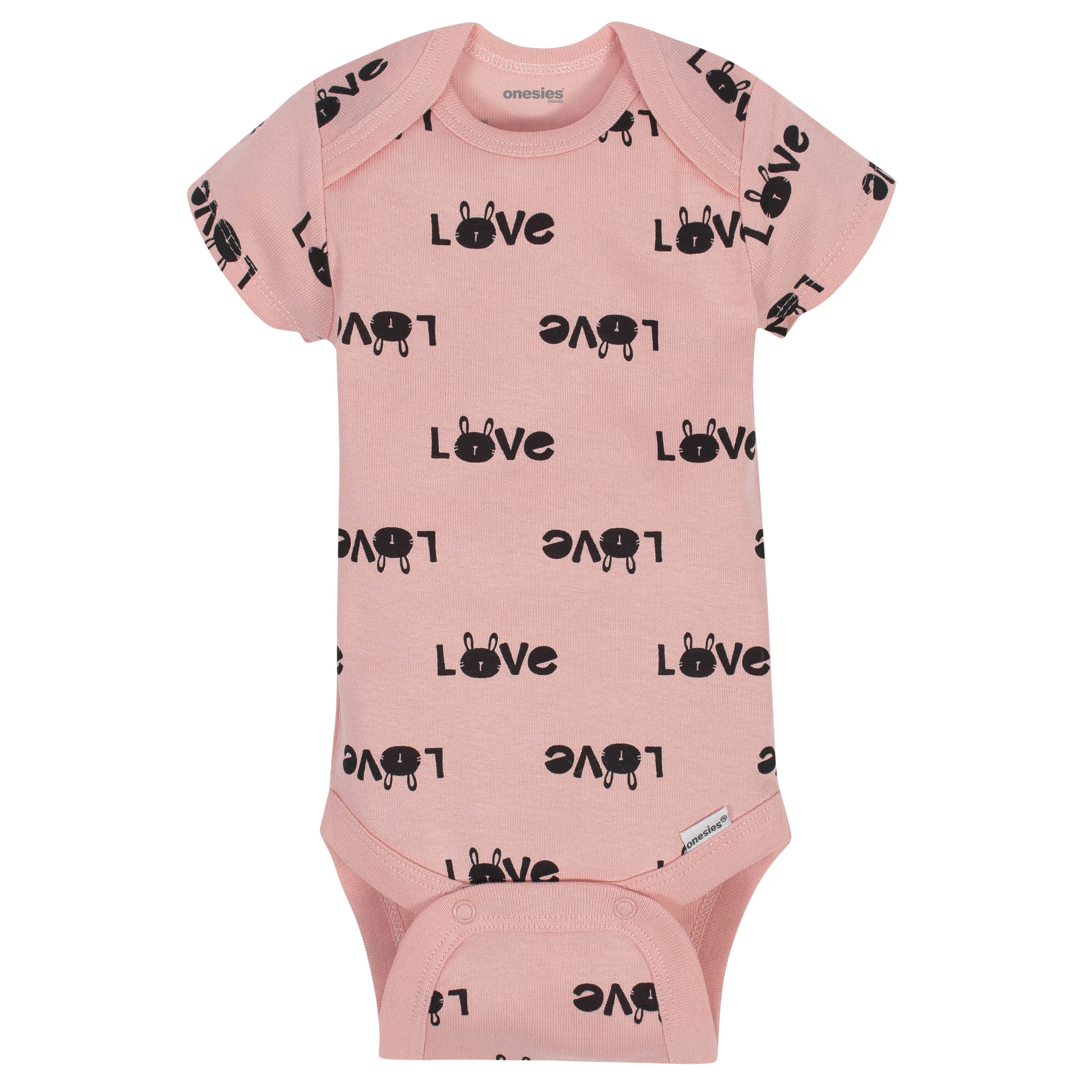 6-Piece Baby Girls Bunny Onesies® Brand Bodysuits & Pants Set - Image 3