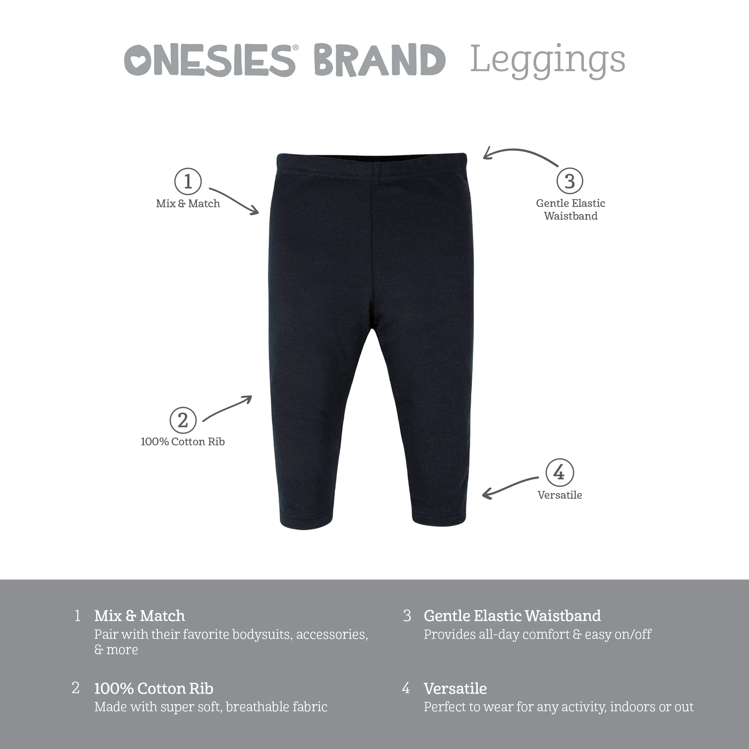 6-Piece Baby Girls Bunny Onesies® Brand Bodysuits & Pants Set - Image 9