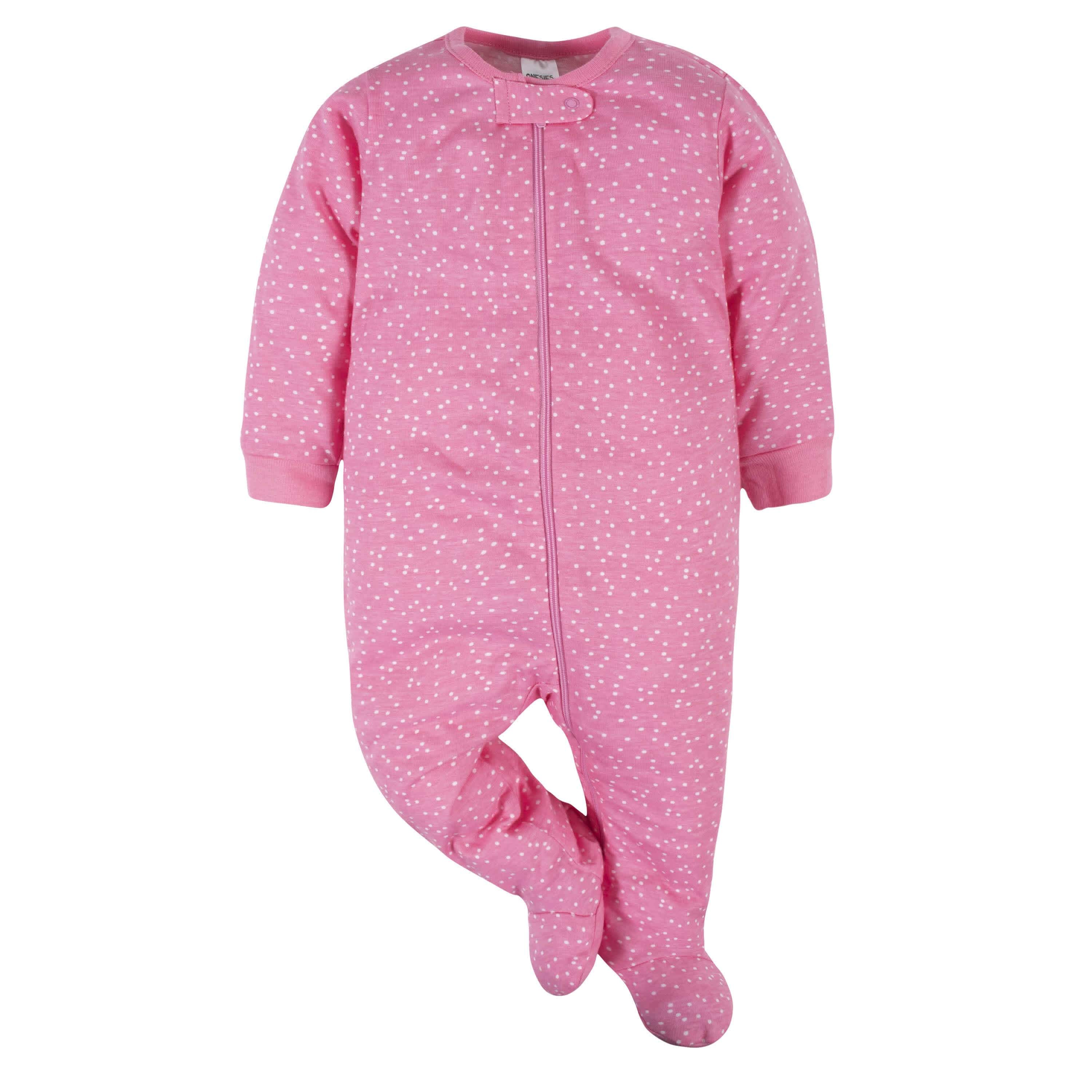 6-Piece Baby Girls Cat OnesiesĀ® Brand Bodysuit & Sleep 'N Play Set - Image 9