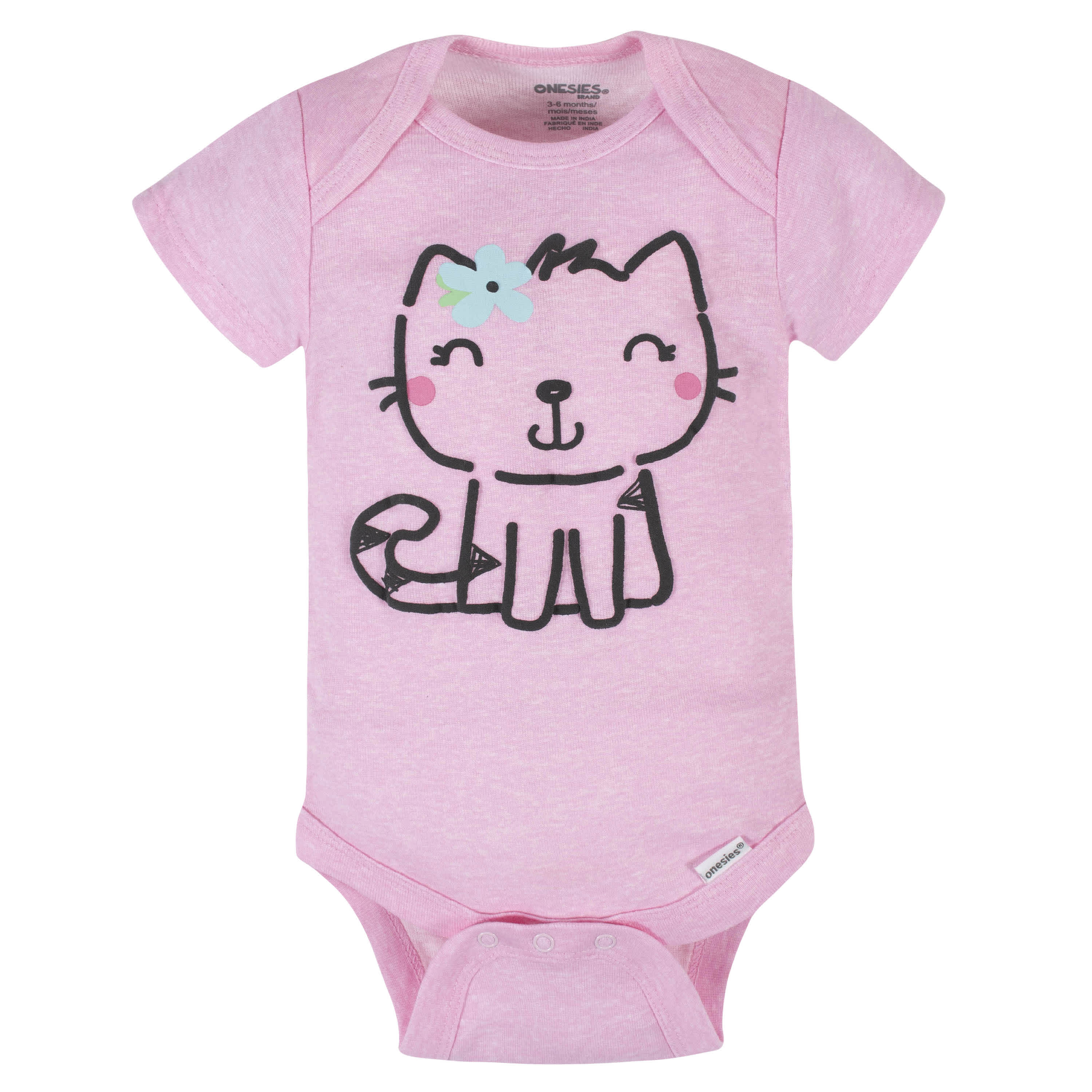 6-Piece Baby Girls Cuddly & Cat OnesiesĀ® Brand Bodysuit & Sleep N' Play Set - Image 4