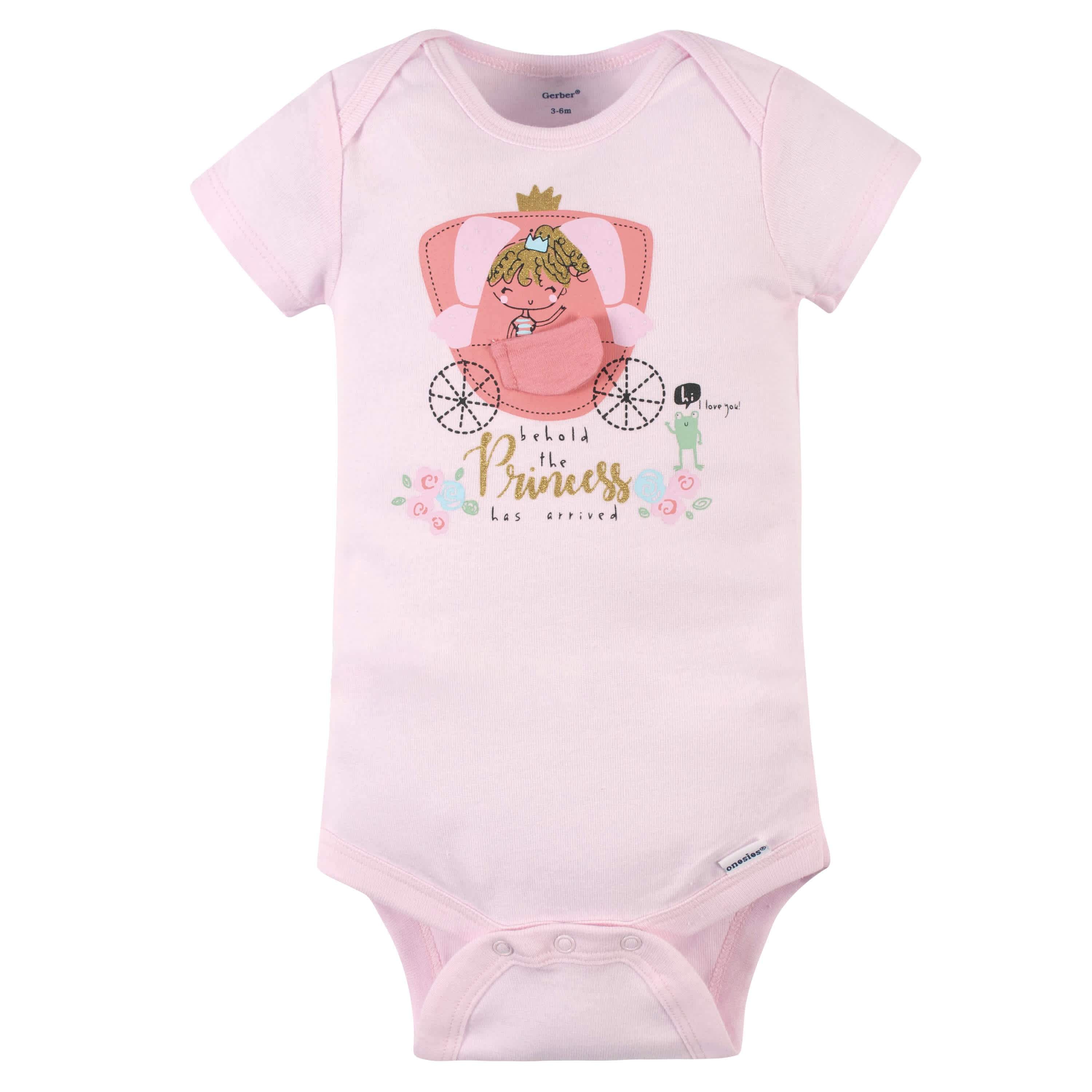 6-Piece Baby Girls Princess Onesies® Bodysuit and Sleep 'N Play Set - Image 2