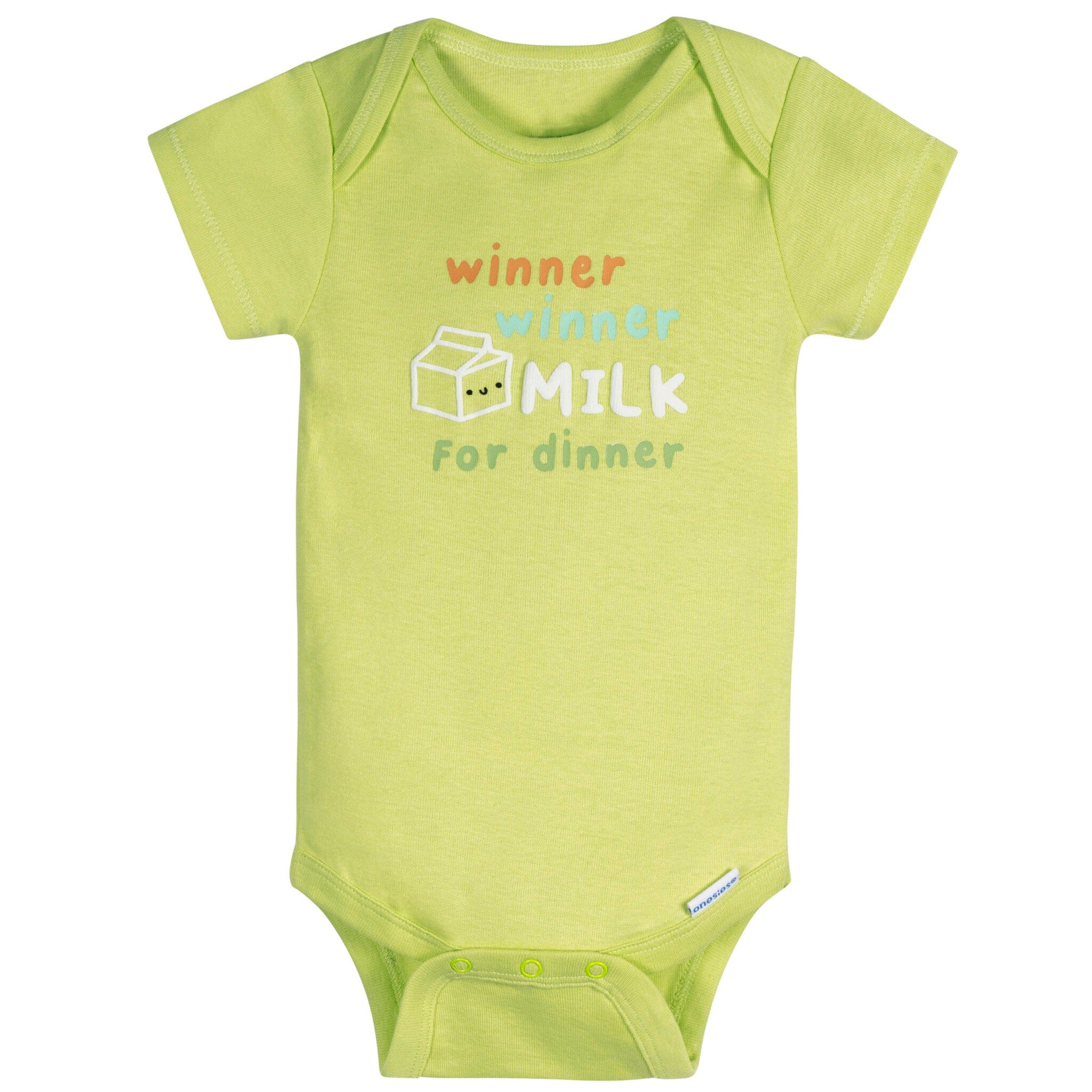 6-Piece Baby Neutral Milk Dinner Onesies® and Active Pant Set - Image 5