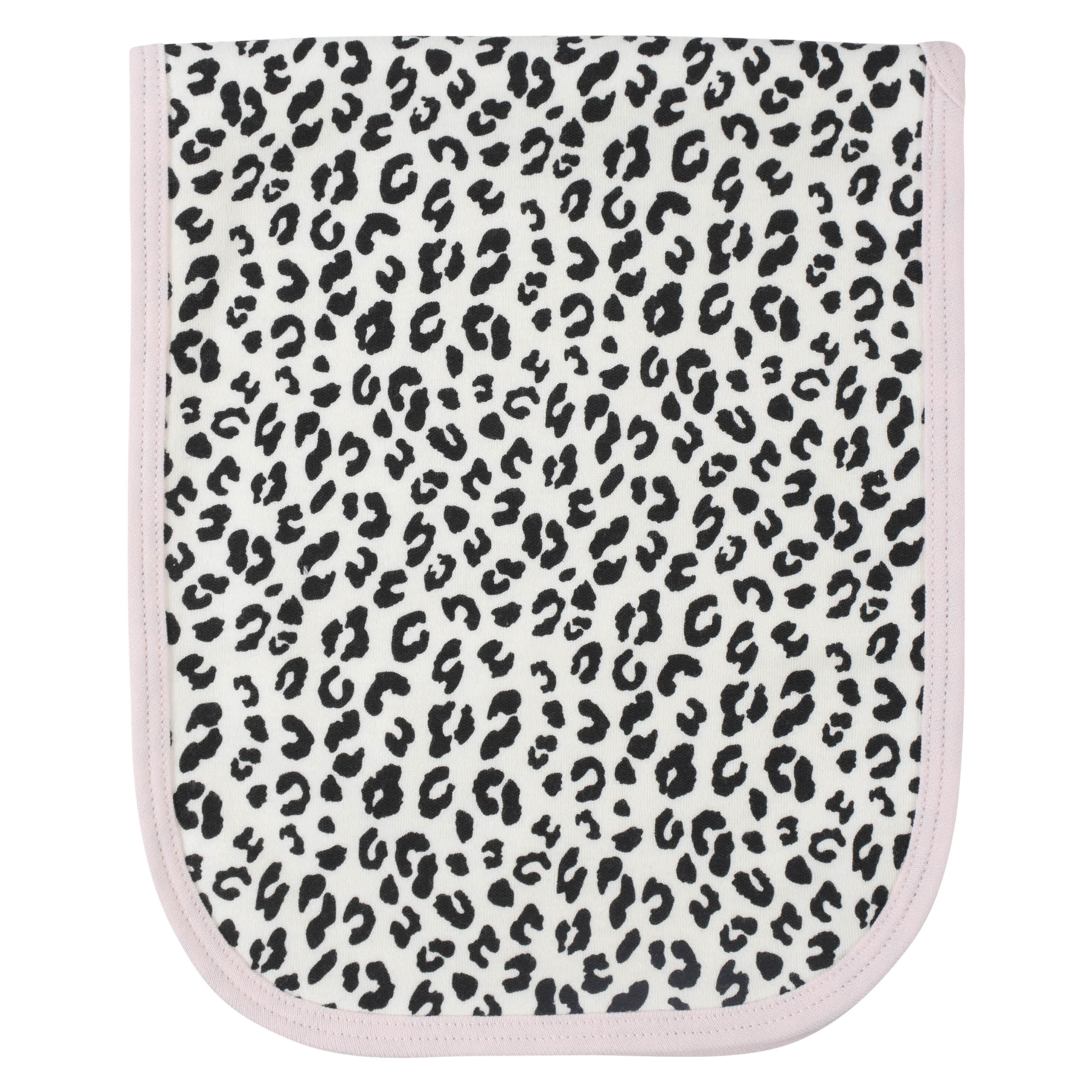 7-Piece Baby Girls Leopard Terry Bibs & Terry Burp Cloths Set - Image 6