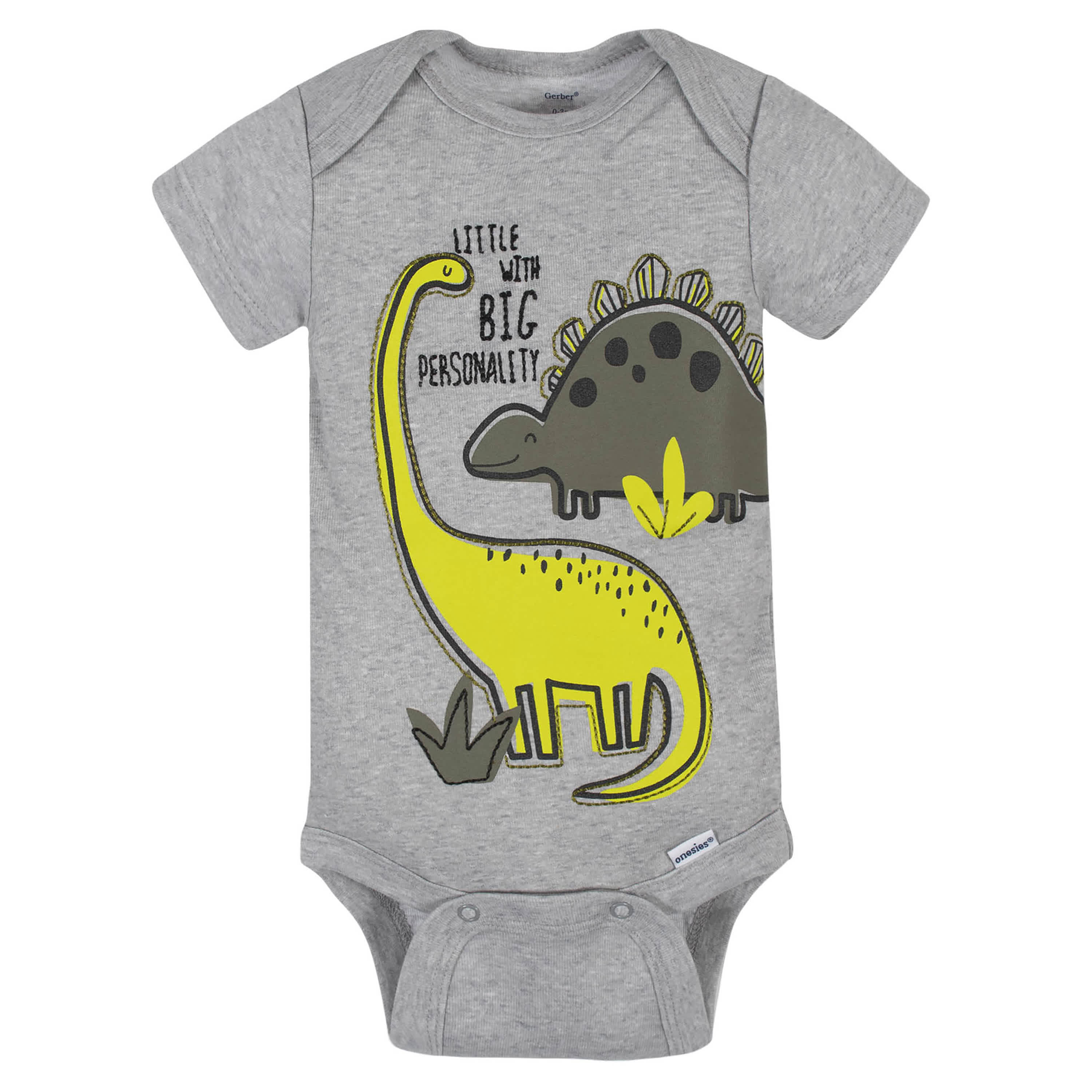 7-Piece Baby Boys Dino Onesies® Bodysuits, Caps, & Shoes Set - Image 2