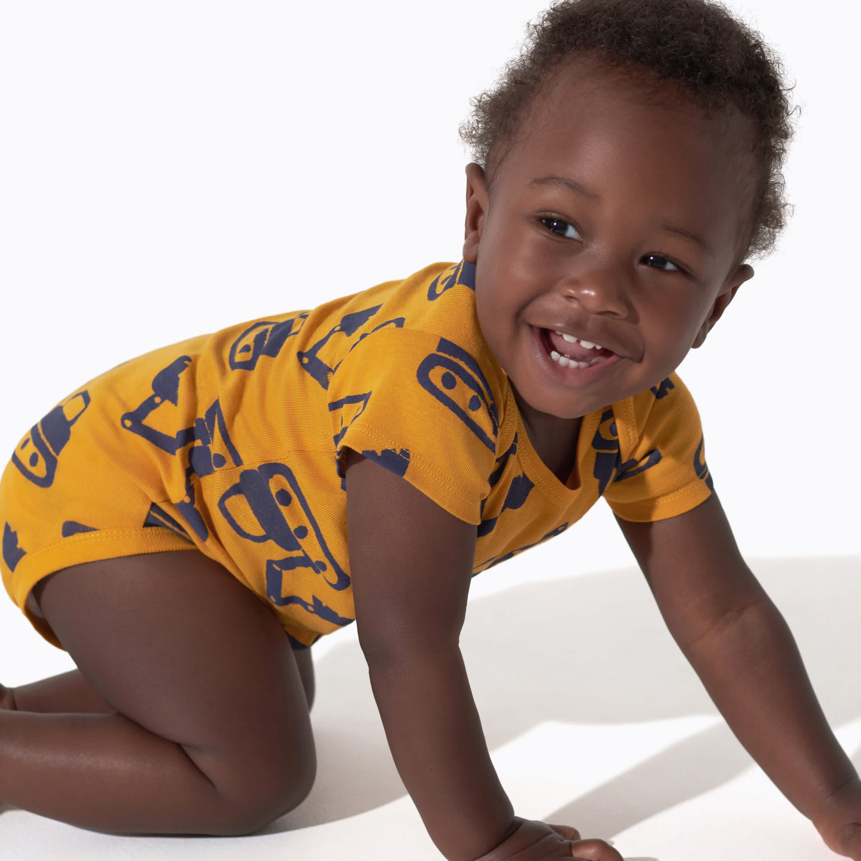 8-Pack Baby Boys Construction Zone Short Sleeve Onesies® Bodysuits - Image 2