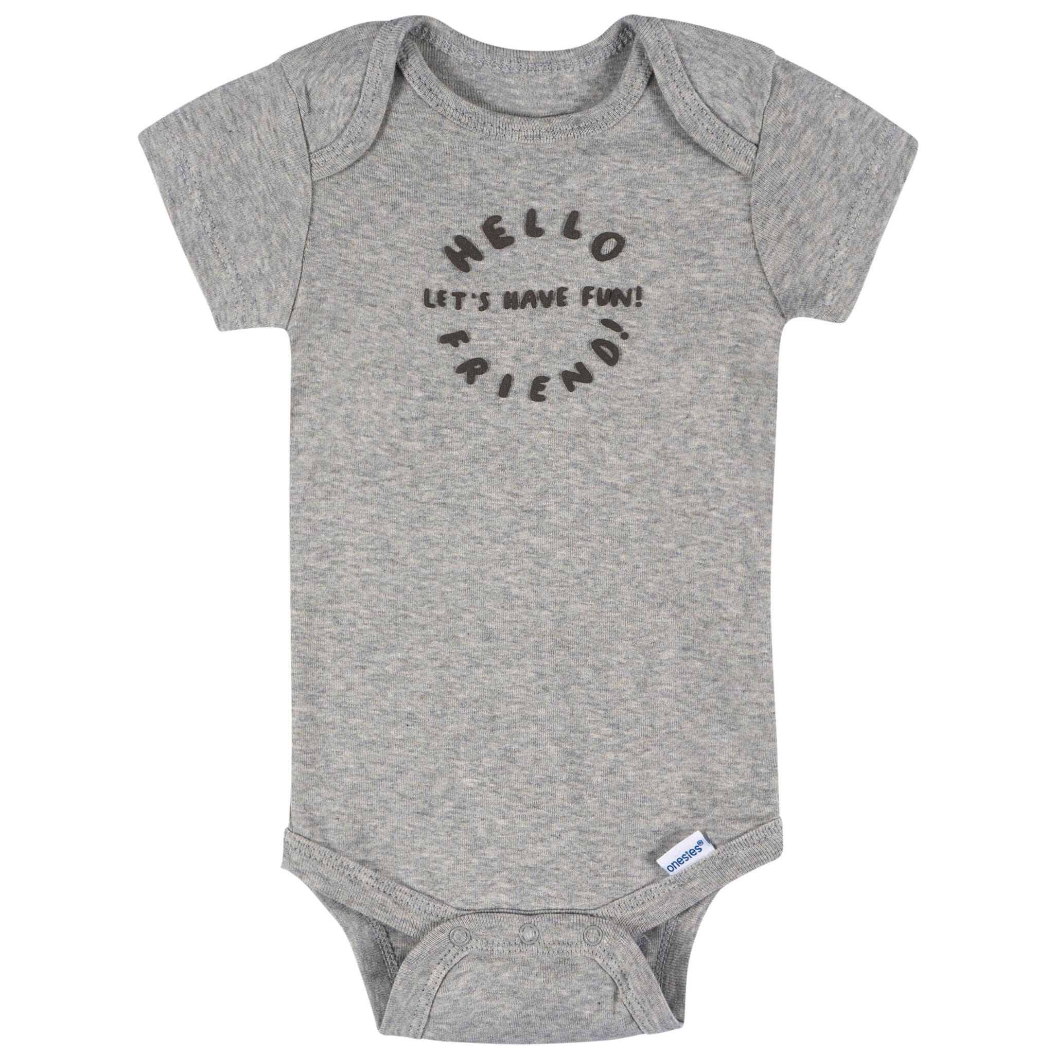 8-Pack Baby Boys Hello Friends Short Sleeve Onesies® Bodysuits - Image 8