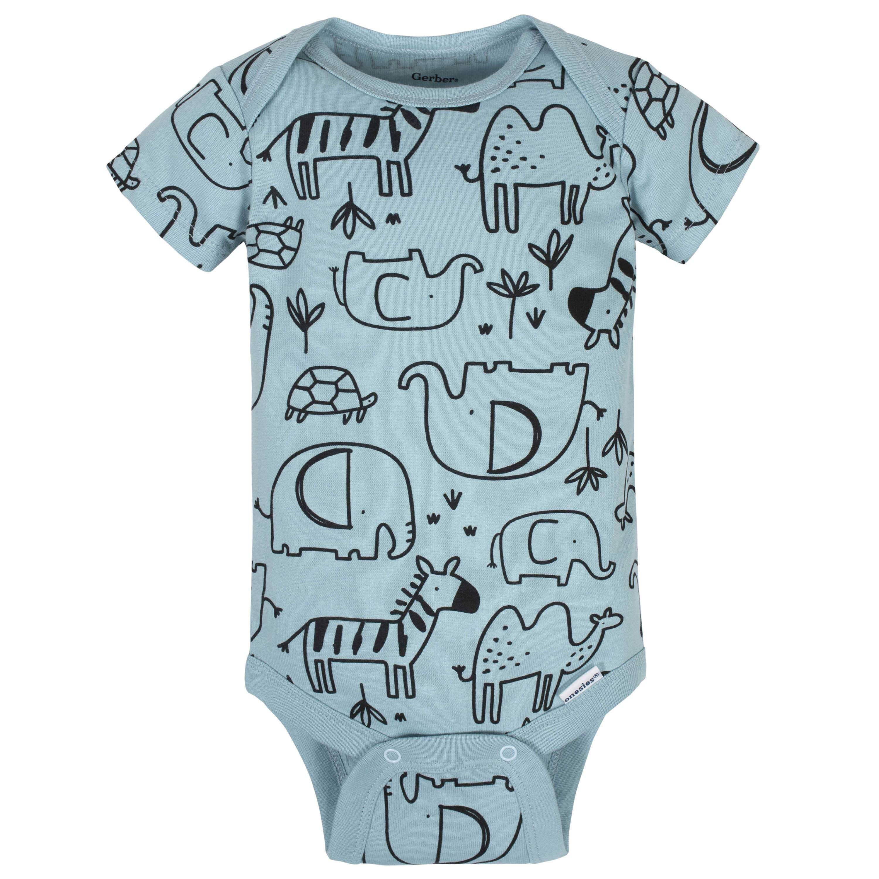 8-Pack Baby Boys Jungle Short Sleeve Onesies® Bodysuits - Image 5