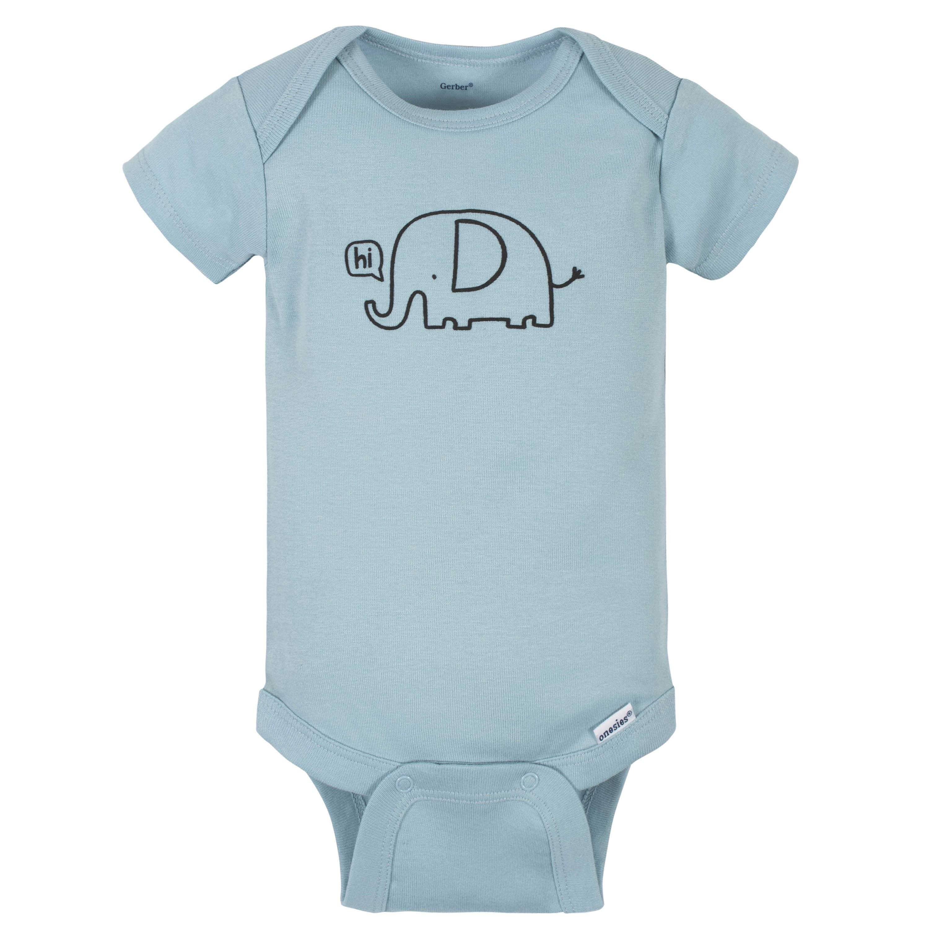 8-Pack Baby Boys Jungle Short Sleeve Onesies® Bodysuits - Image 7