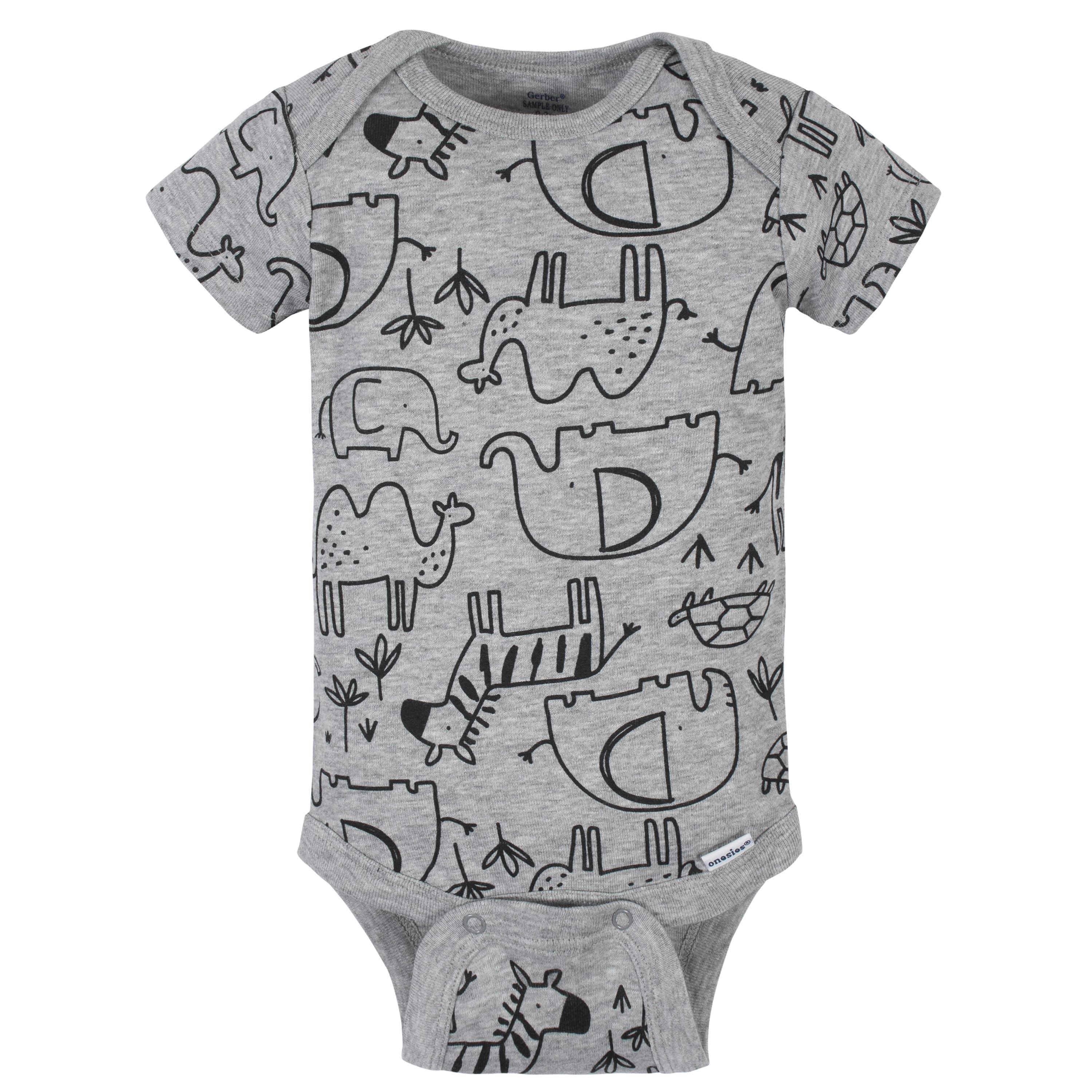 8-Pack Baby Boys Jungle Short Sleeve Onesies® Bodysuits - Image 8