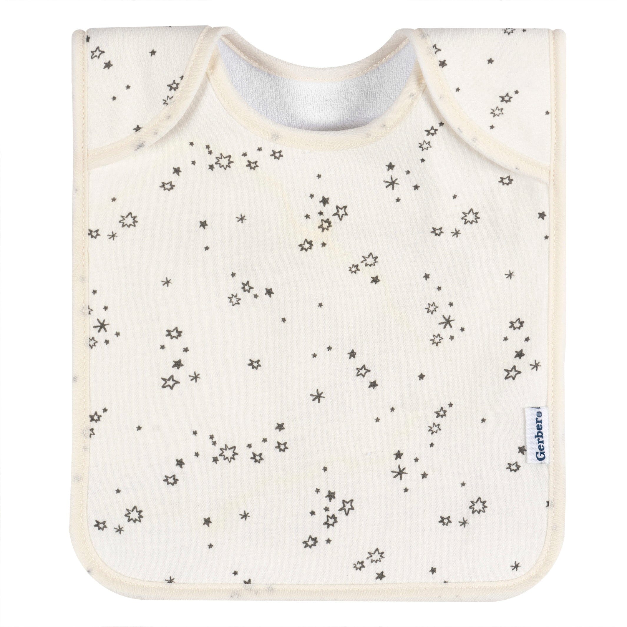 8-Pack Baby Boys Space Jersey Lap Shoulder Bibs - Image 4