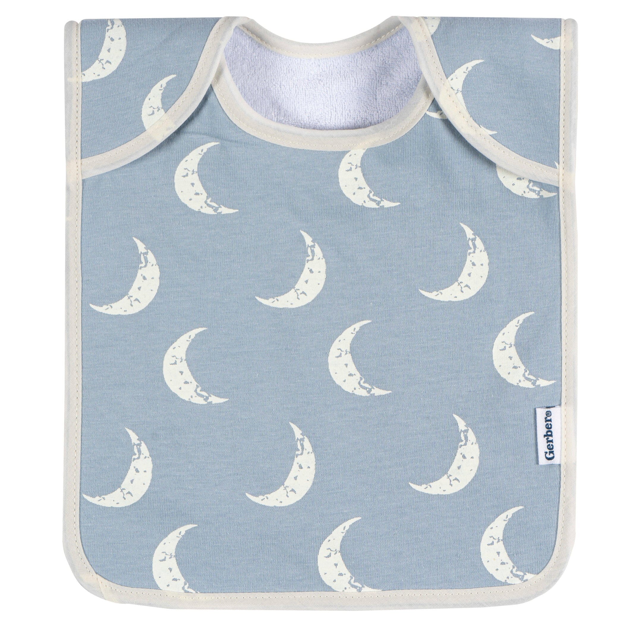 8-Pack Baby Boys Space Jersey Lap Shoulder Bibs - Image 6