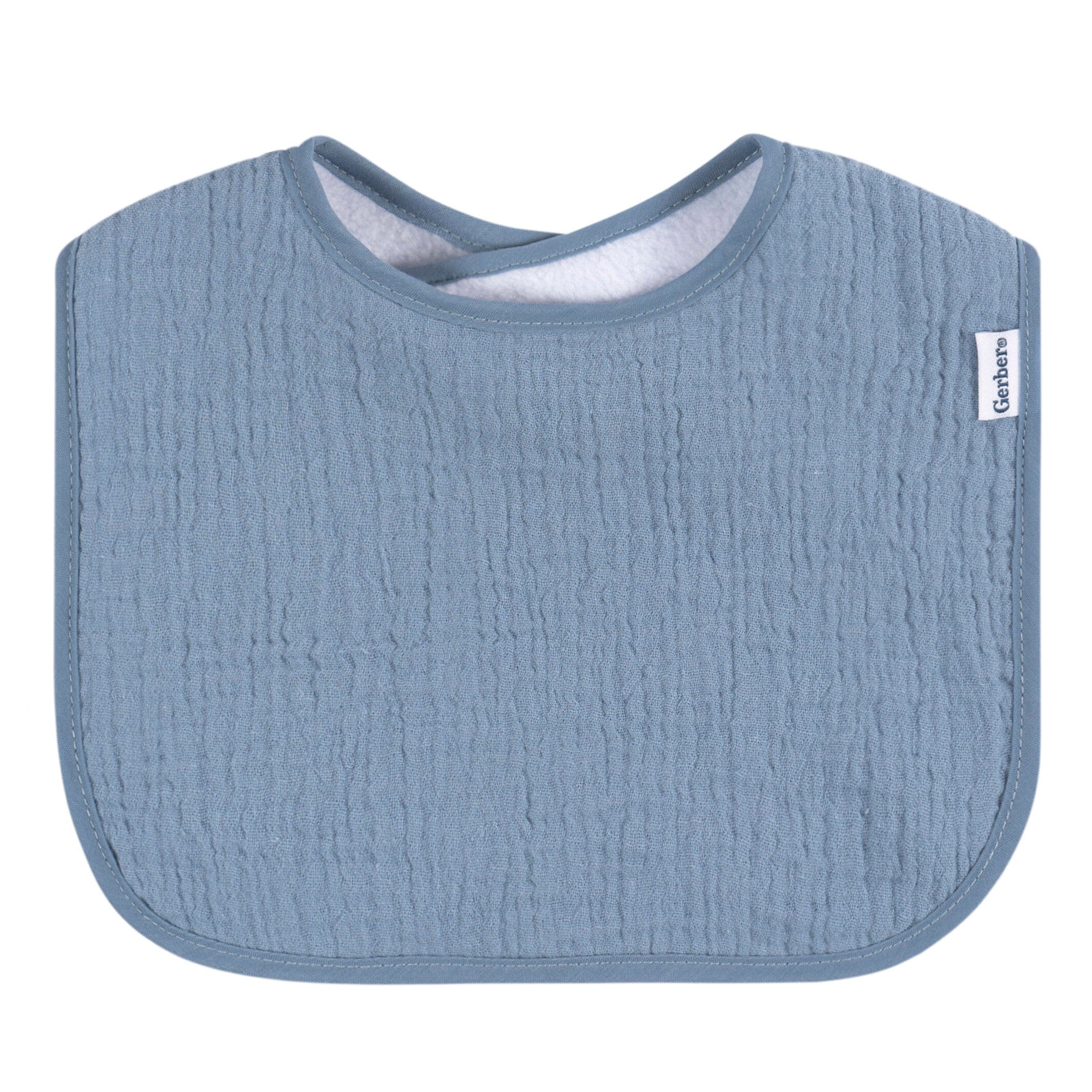 8-Pack Baby Boys Multi-color Muslin Drooling Bibs - Image 10