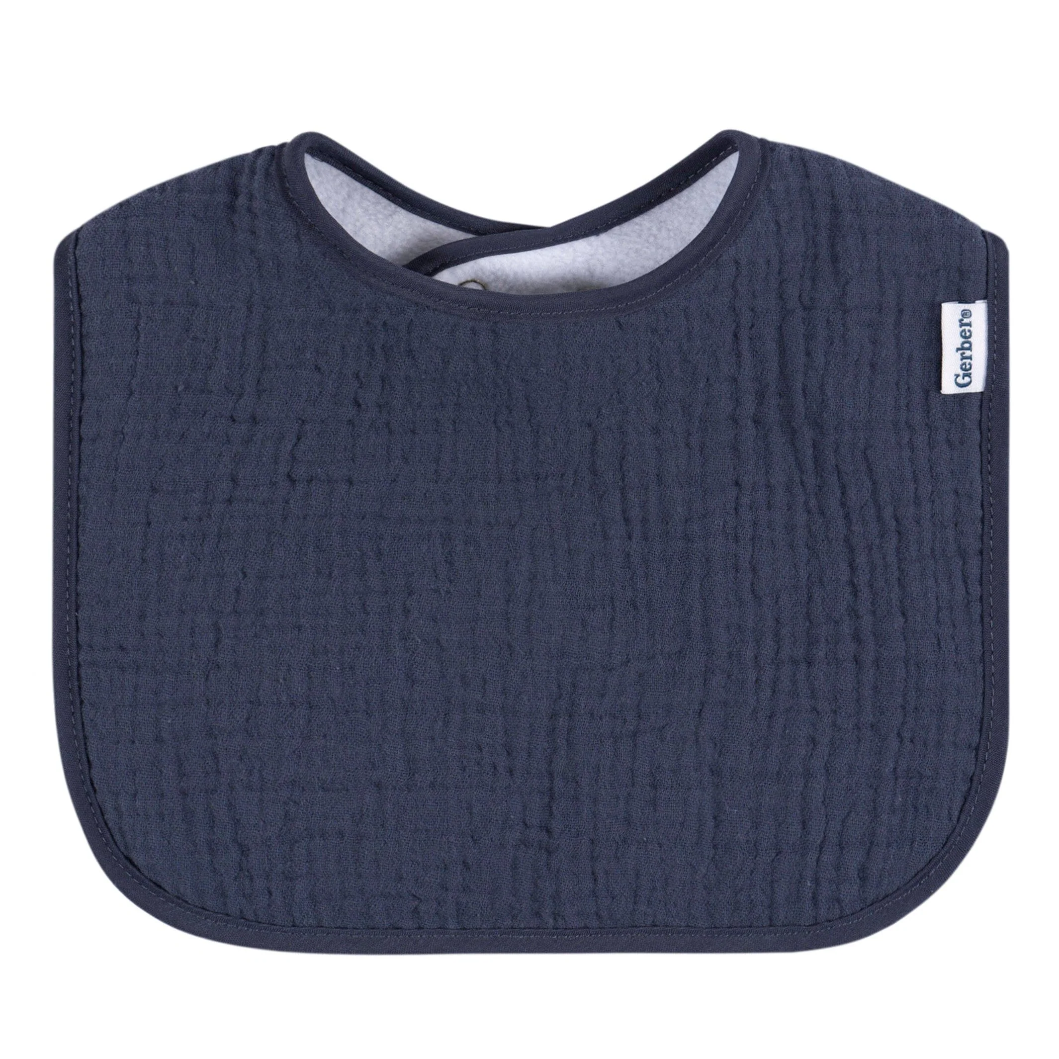 8-Pack Baby Boys Multi-color Muslin Drooling Bibs - Image 5
