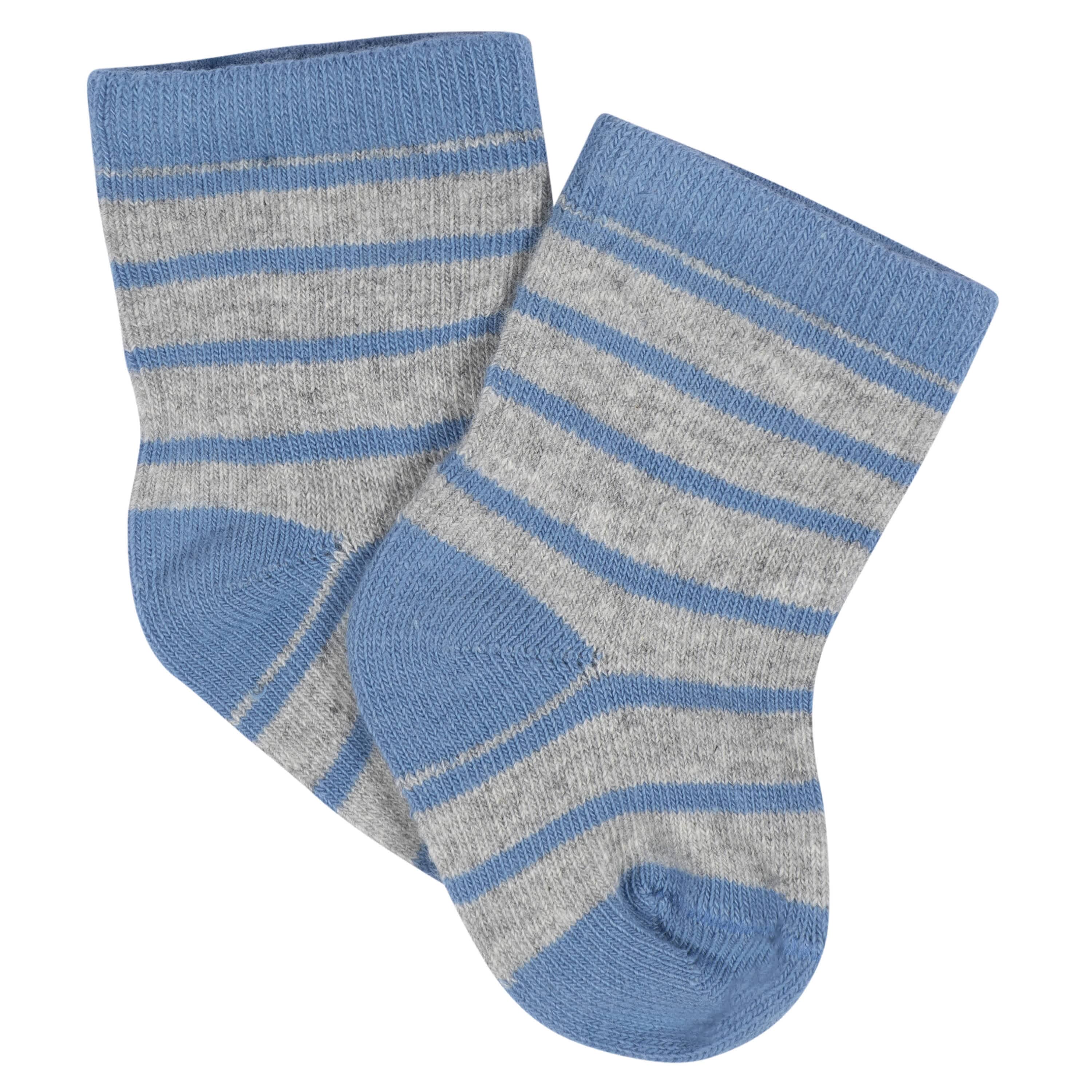 8-Pack Baby Boys Space Explorer Jersey Wiggle Proof® Socks - Image 9