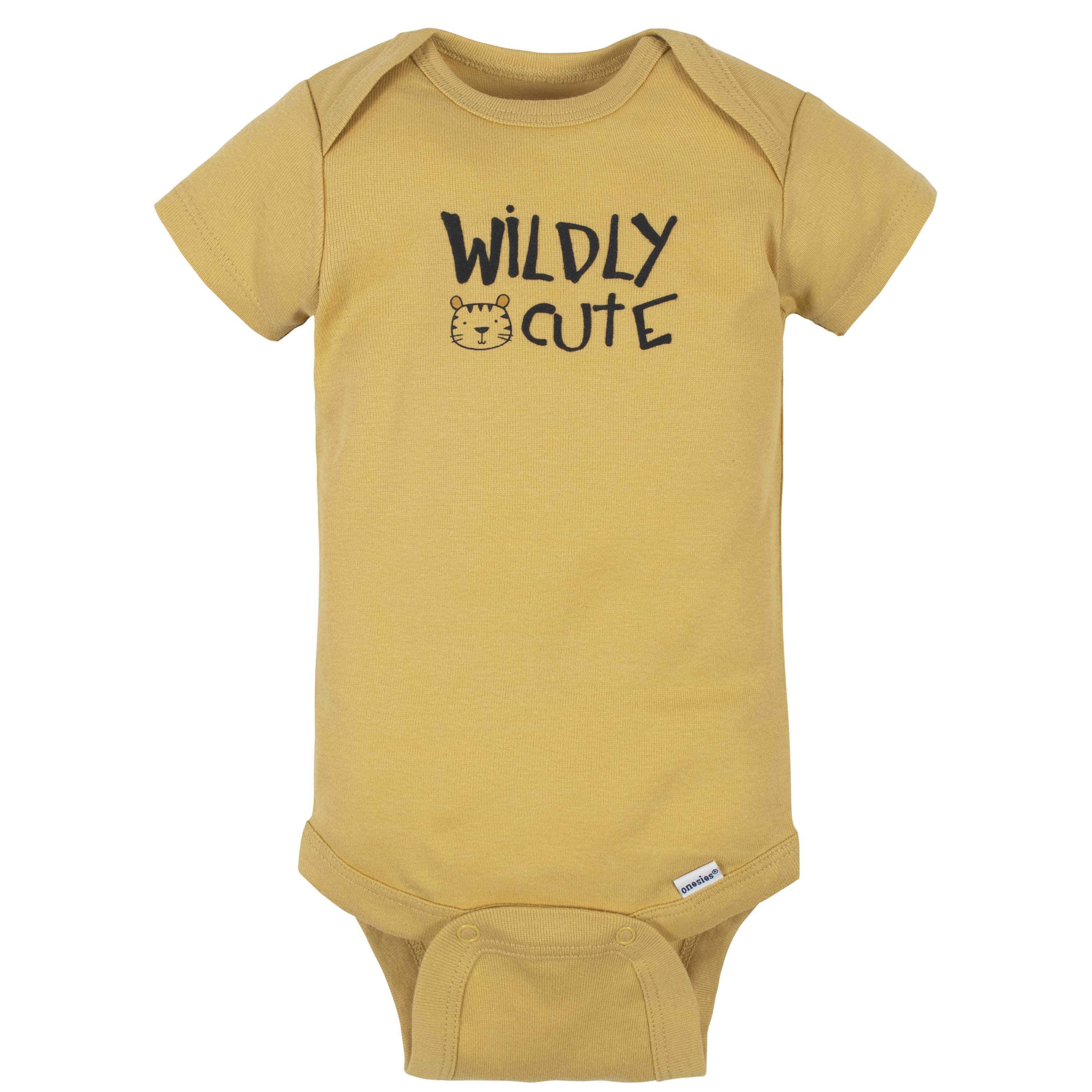 8-Pack Baby Boys Tiger Short Sleeve Onesies® Bodysuits - Image 8