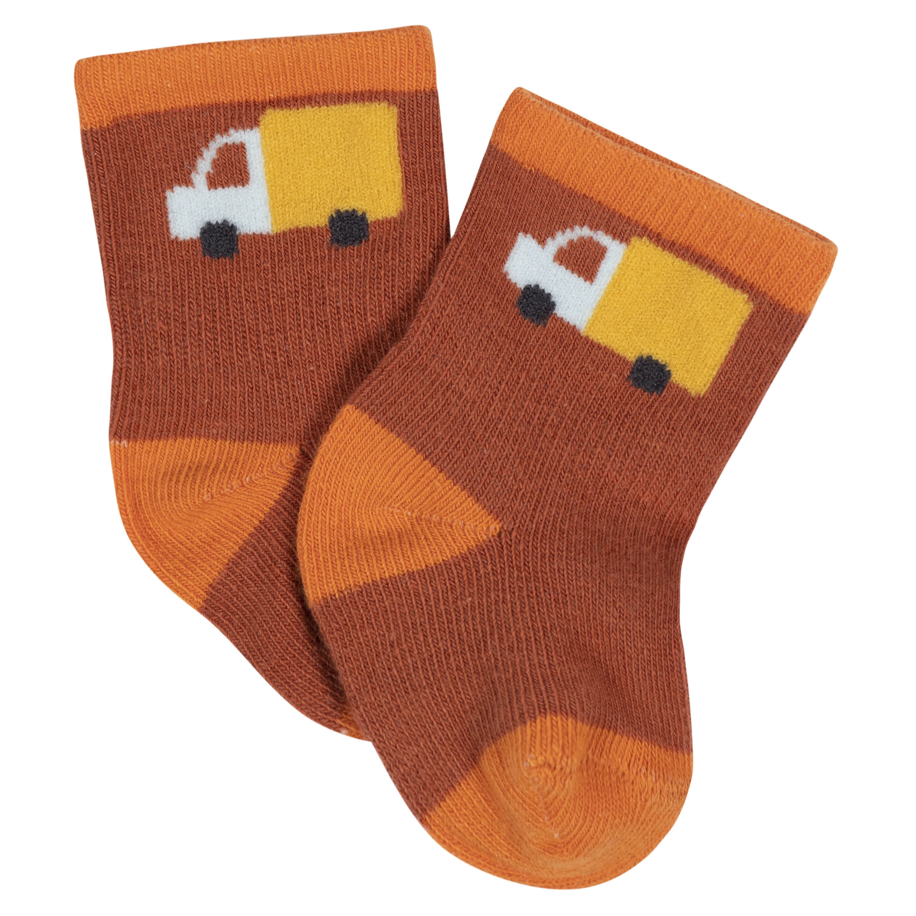 8-Pack Baby Boys Transportation Zone Jersey Wiggle Proof® Socks - Image 2