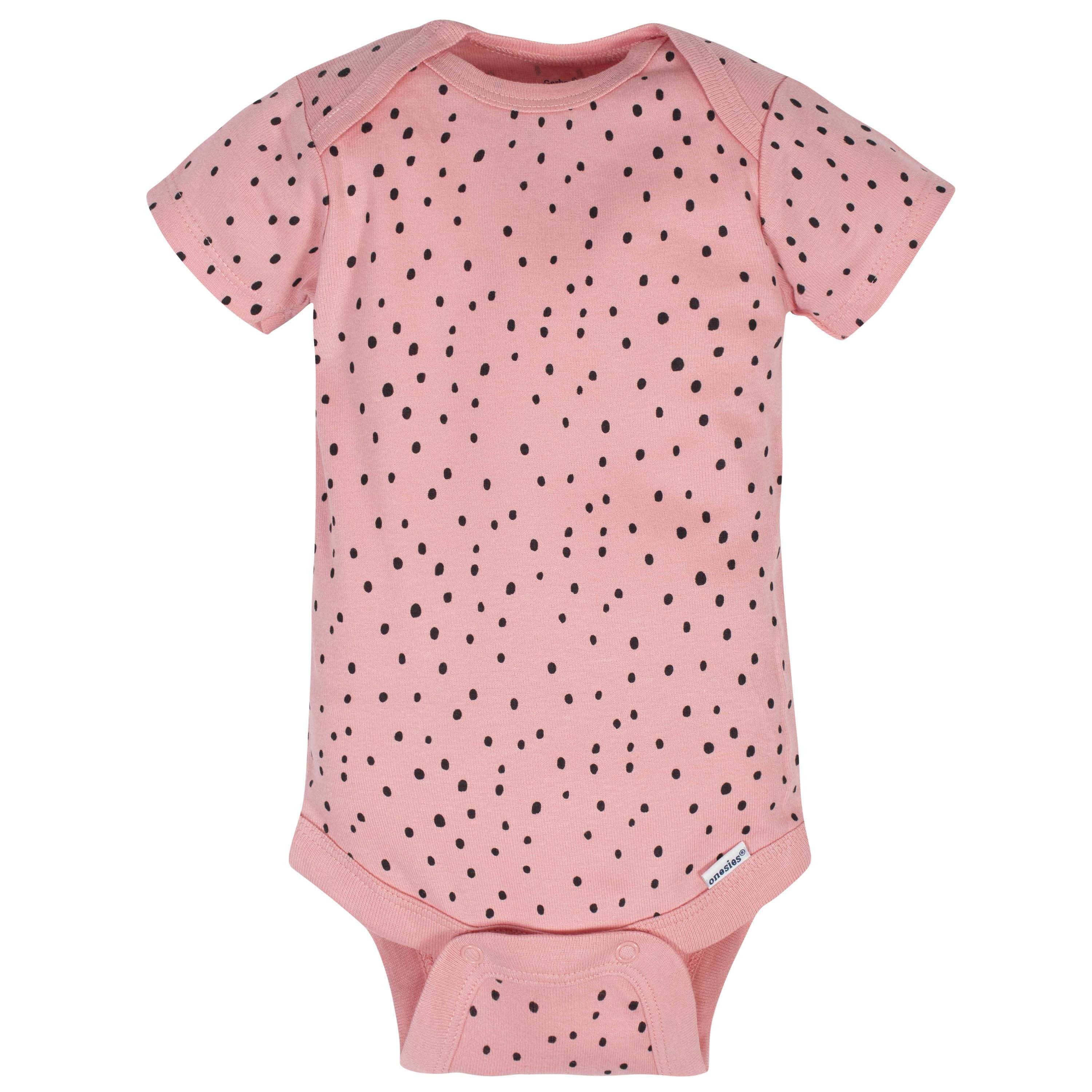 8-Pack Baby Girls Bear Short Sleeve Onesies® Bodysuits - Image 7