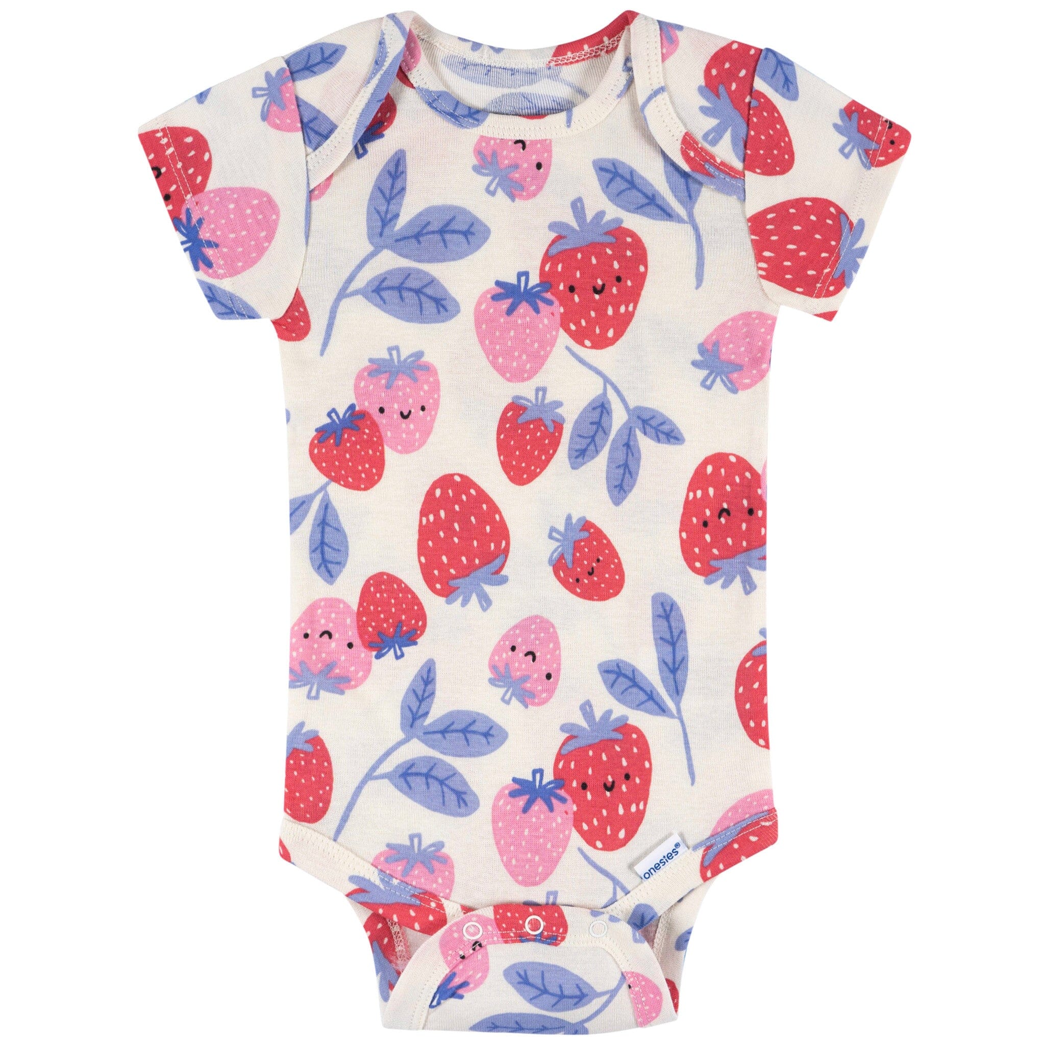 8-Pack Baby Girls Berry Happy Short Sleeve Onesies® Bodysuits - Image 3