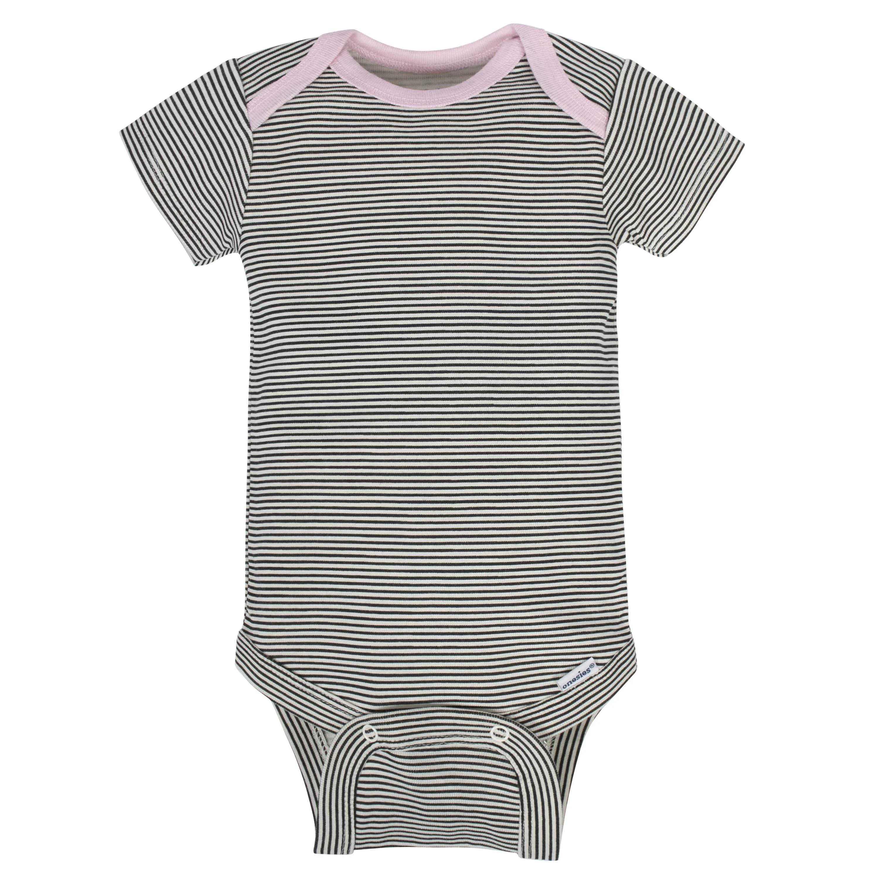 GerberĀ® 8-pack Baby Girls' Bunny Short Sleeve OnesiesĀ® Bodysuits - Image 5