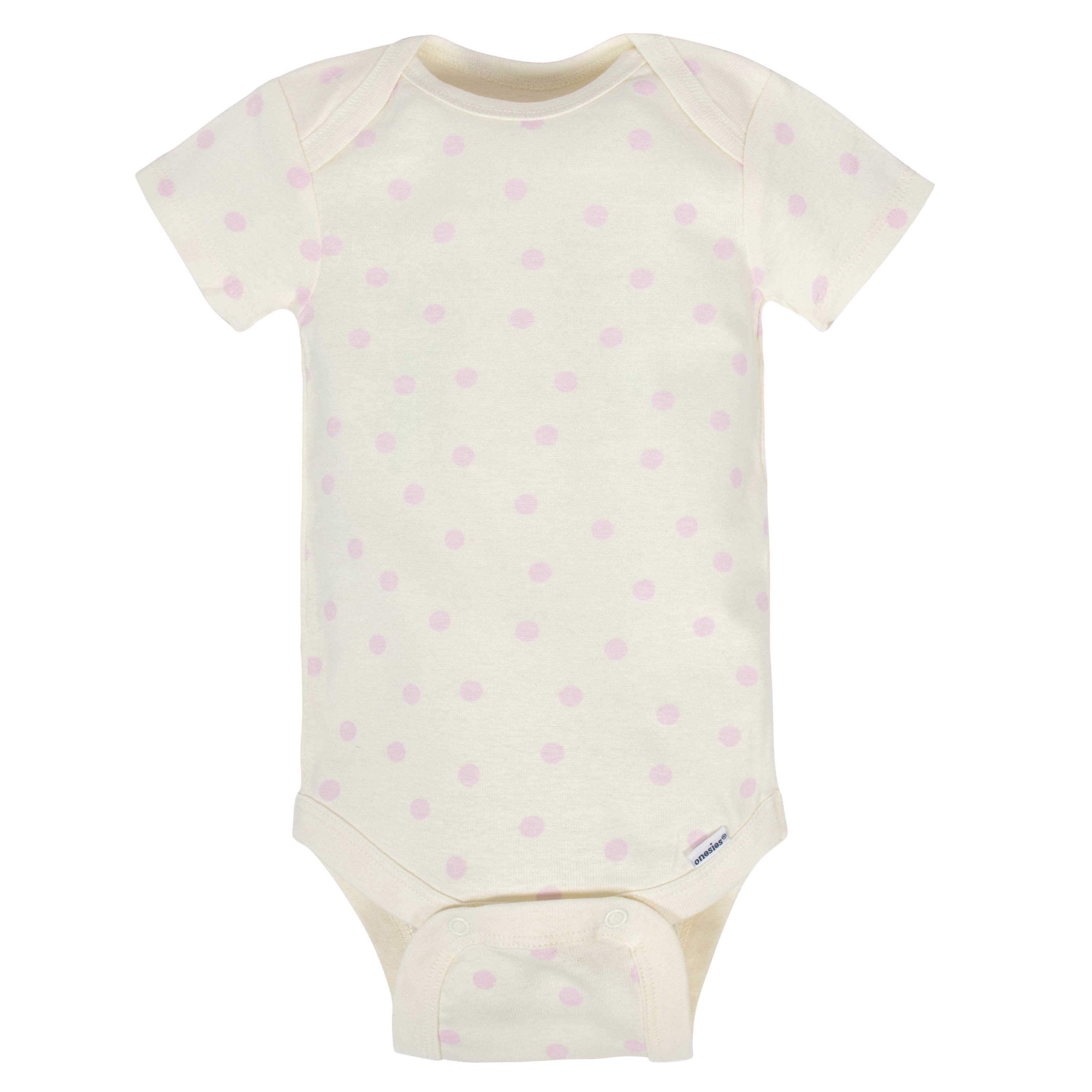 GerberĀ® 8-pack Baby Girls' Bunny Short Sleeve OnesiesĀ® Bodysuits - Image 6