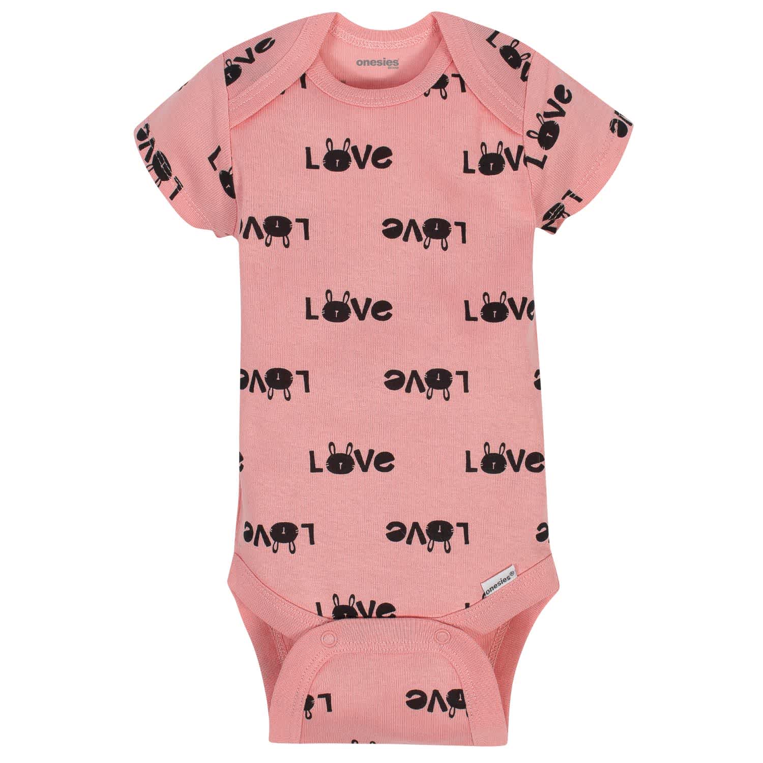 8-Pack Baby Girls Bunny Onesies® Brand Bodysuits - Image 4