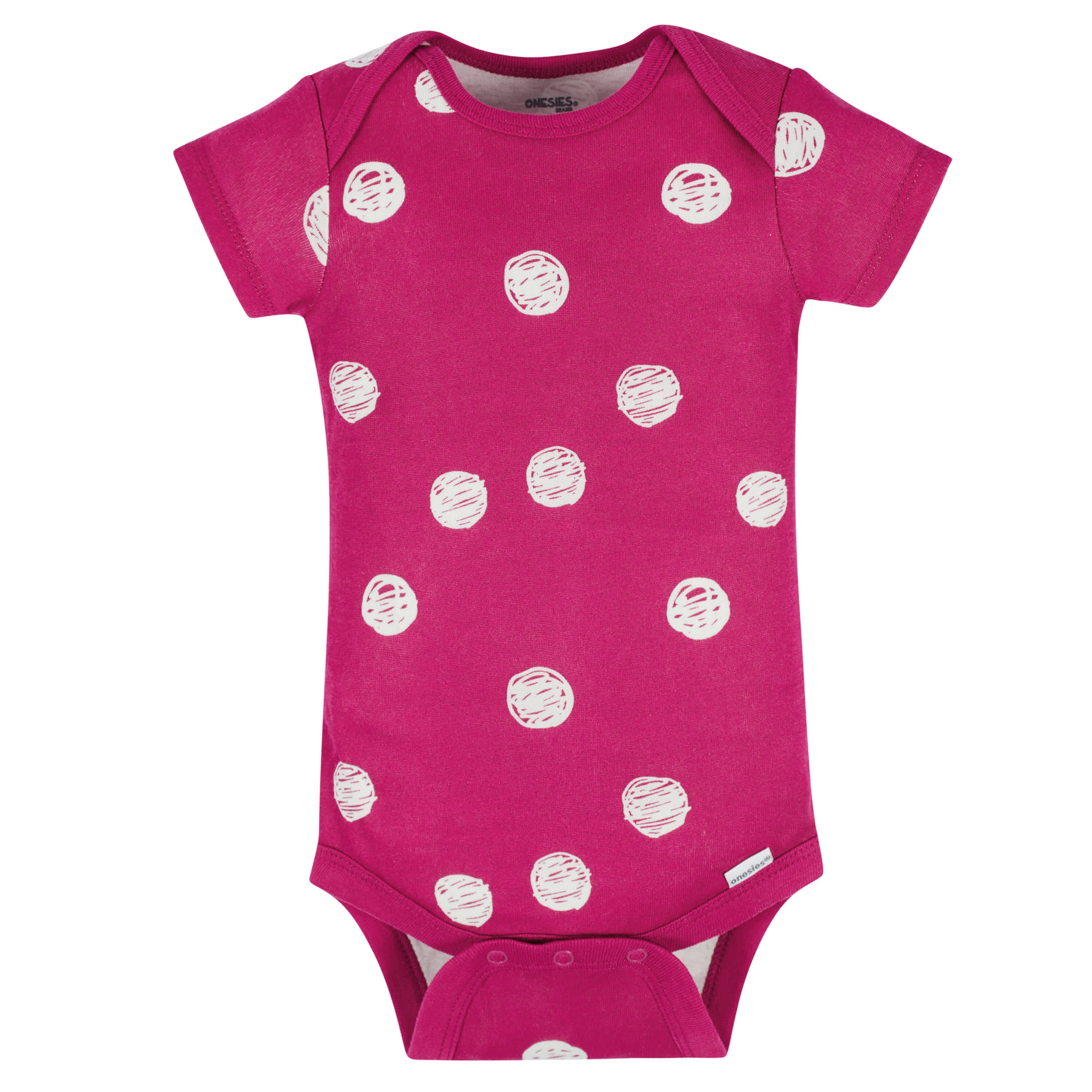 8-Pack Baby Girls Floral Fox Short Sleeve Onesies® Bodysuits - Image 11