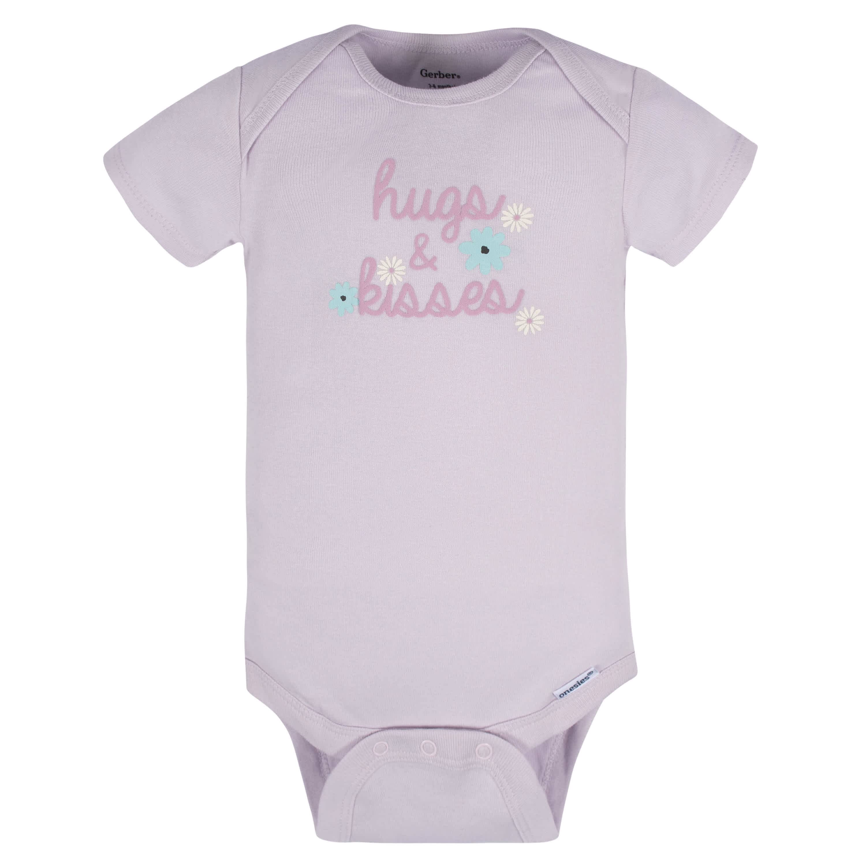 8-Pack Baby Girls Lavender Garden Onesies® Bodysuits - Image 8