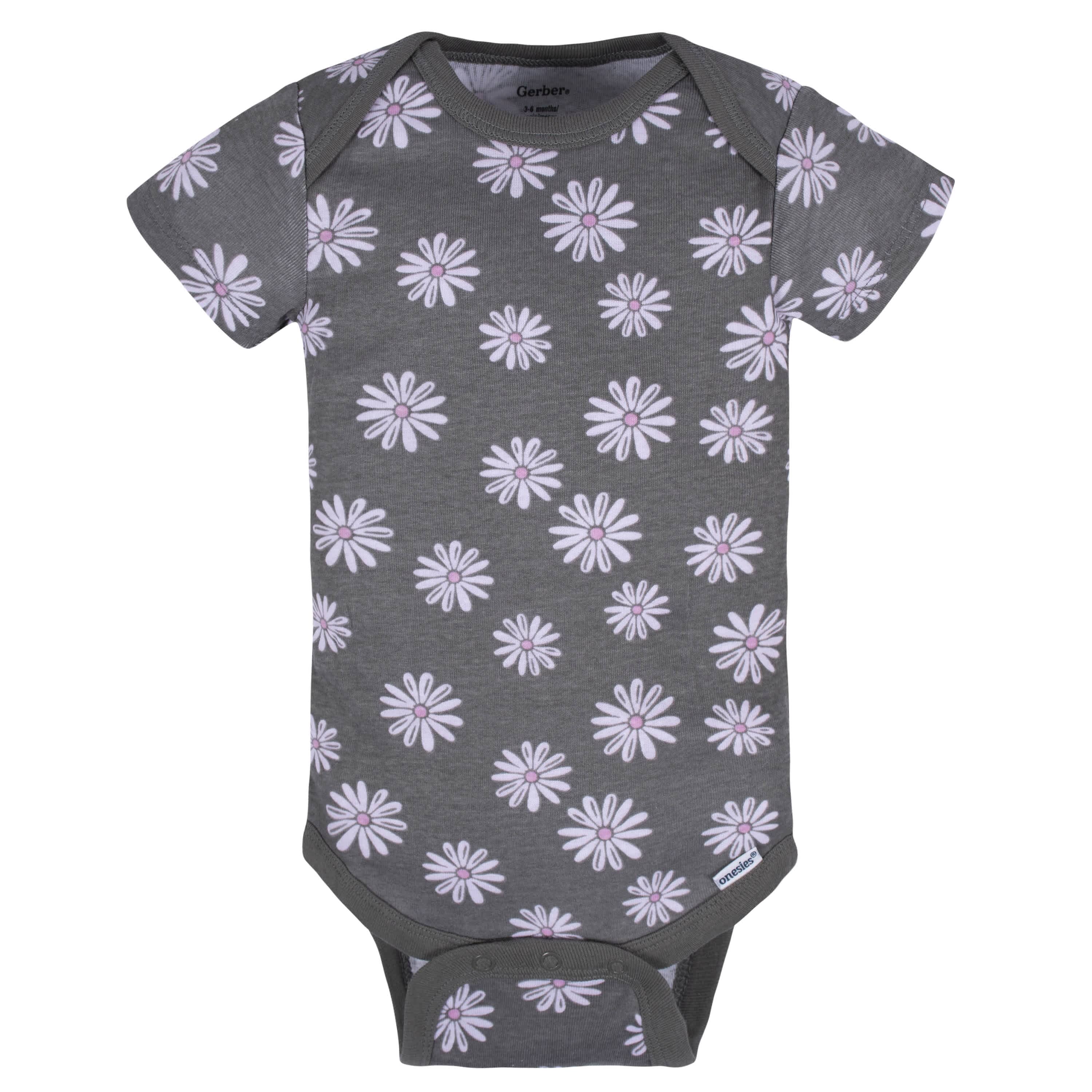 8-Pack Baby Girls Lavender Garden Onesies® Bodysuits - Image 9