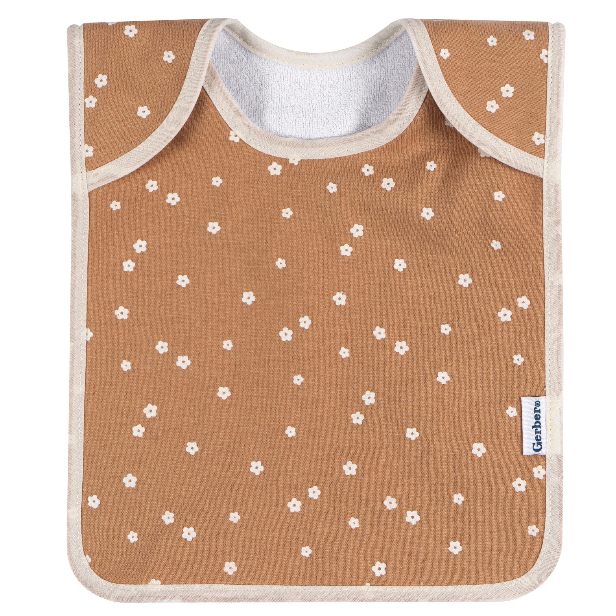 8-Pack Baby Girls Bunny Floral Jersey Lap Shoulder Bibs - Image 3