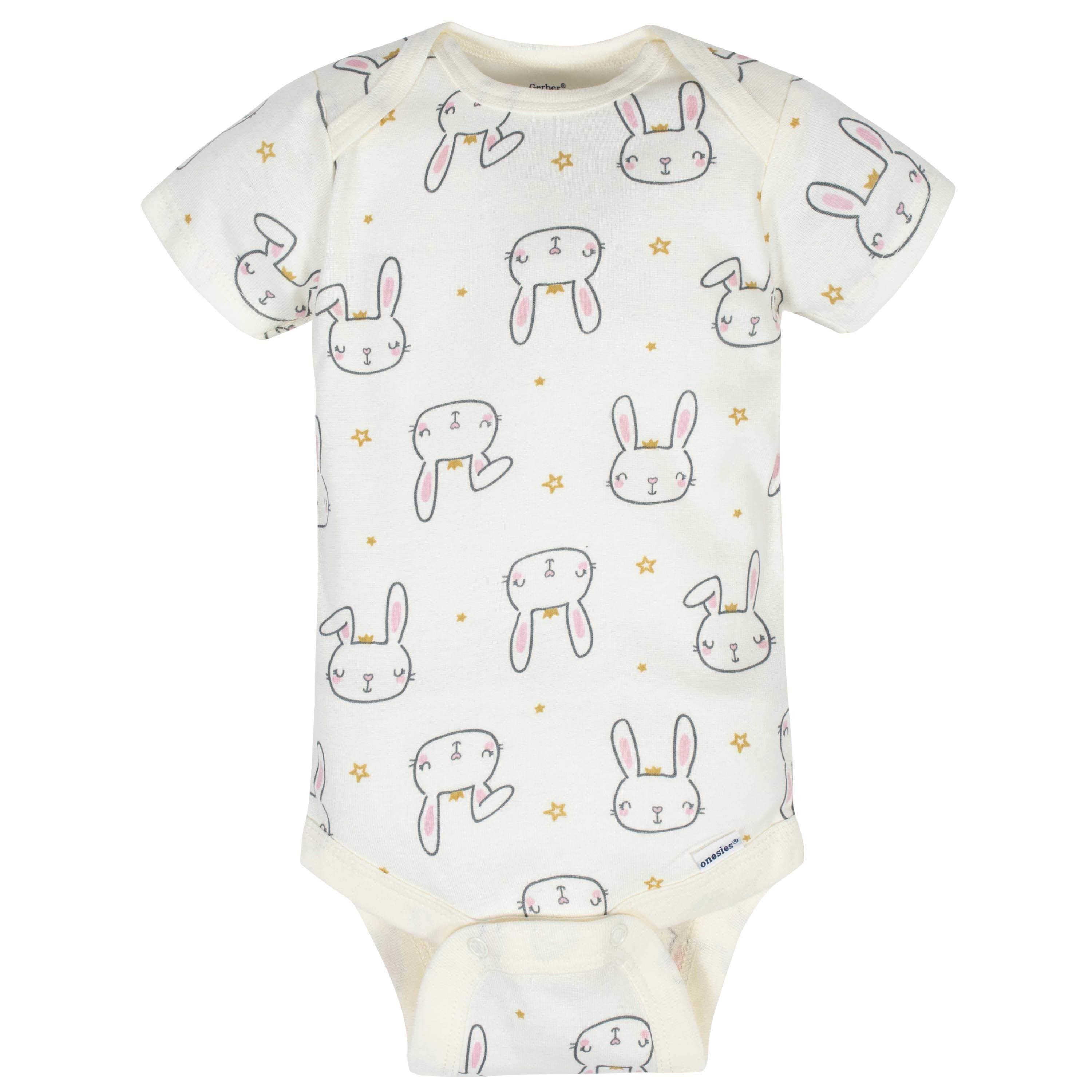 8-Pack Baby Girls Princess Short Sleeve Onesies® Bodysuits - Image 5